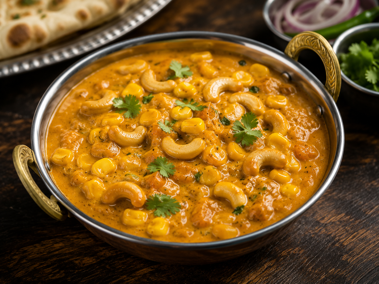 Cashew And Corn Curry.