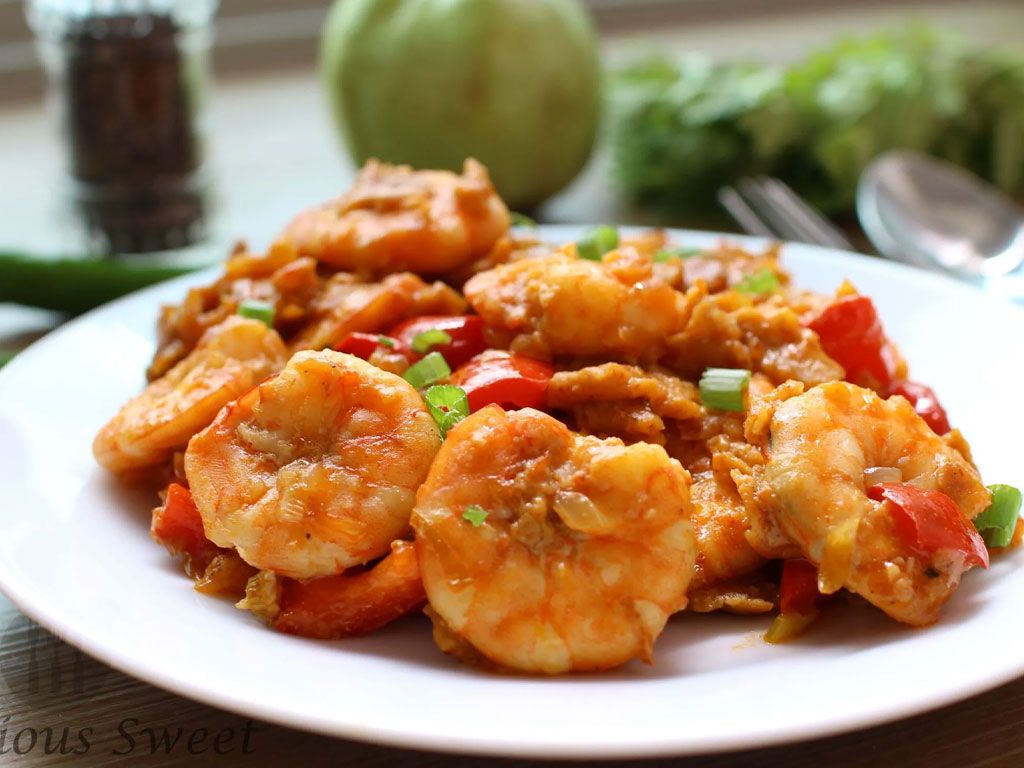 Chili Prawns.