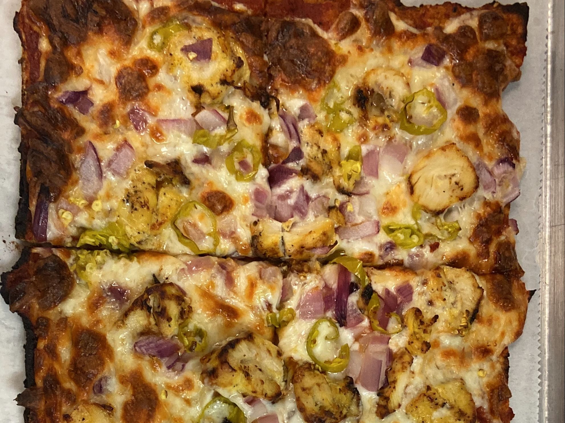 Sangak Stonebread Pizza Special.