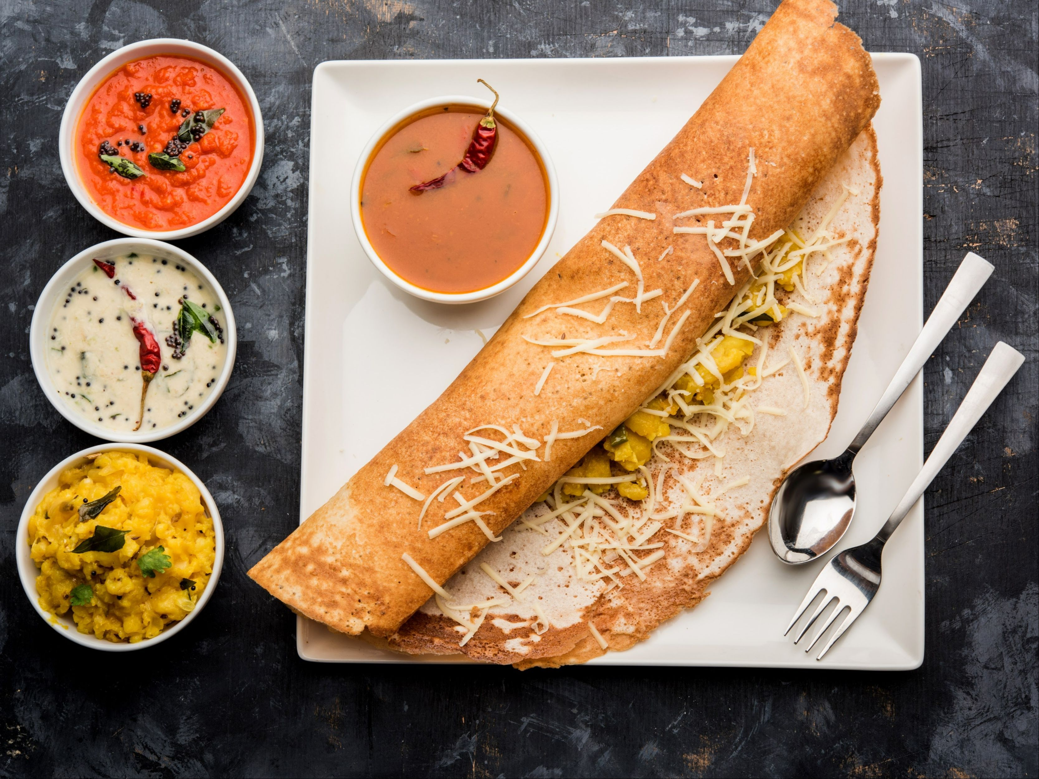 Cheese Dosa.