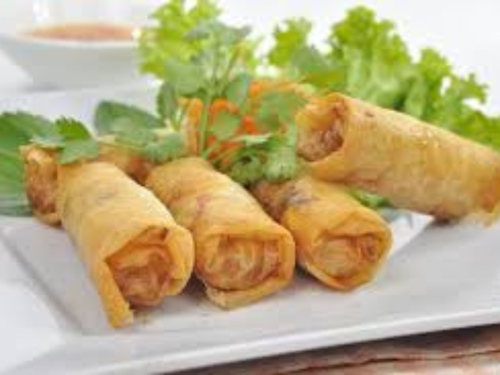 Vegetable Spring Rolls. (4Pcs).
