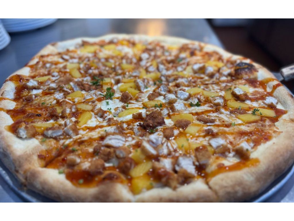 Thai Sweet Chili Chicken Pizza.
