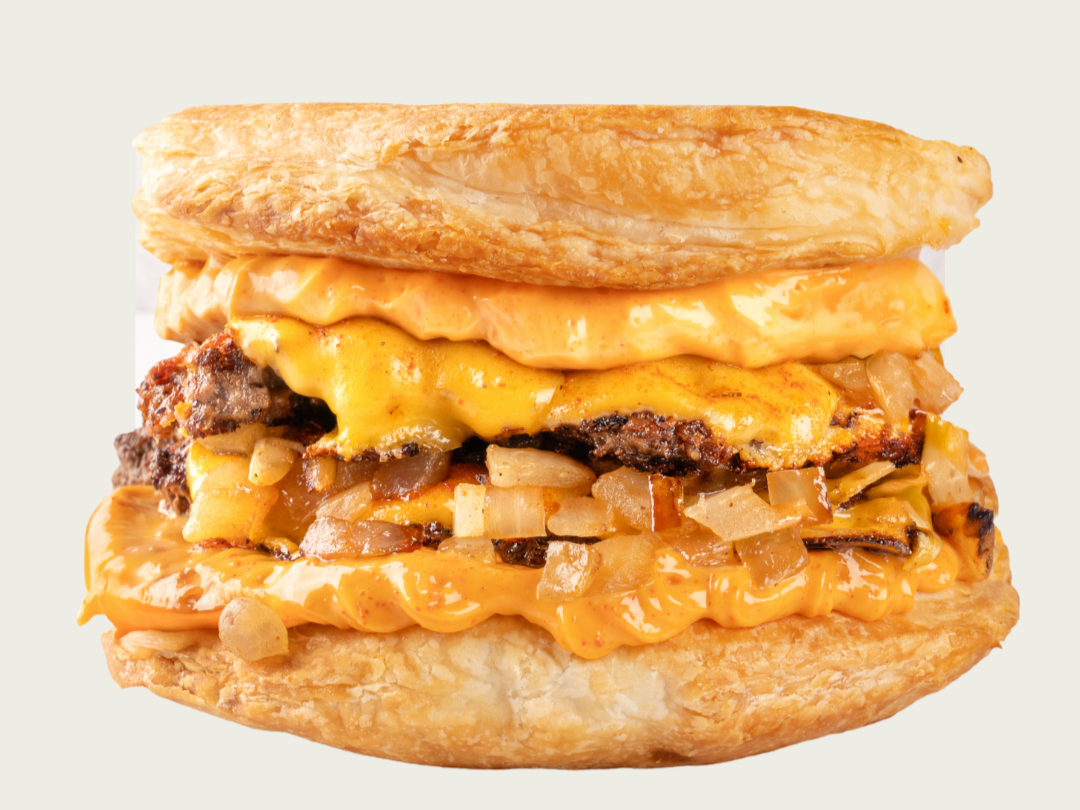 LACHHA PARATHA BEEF BURGER