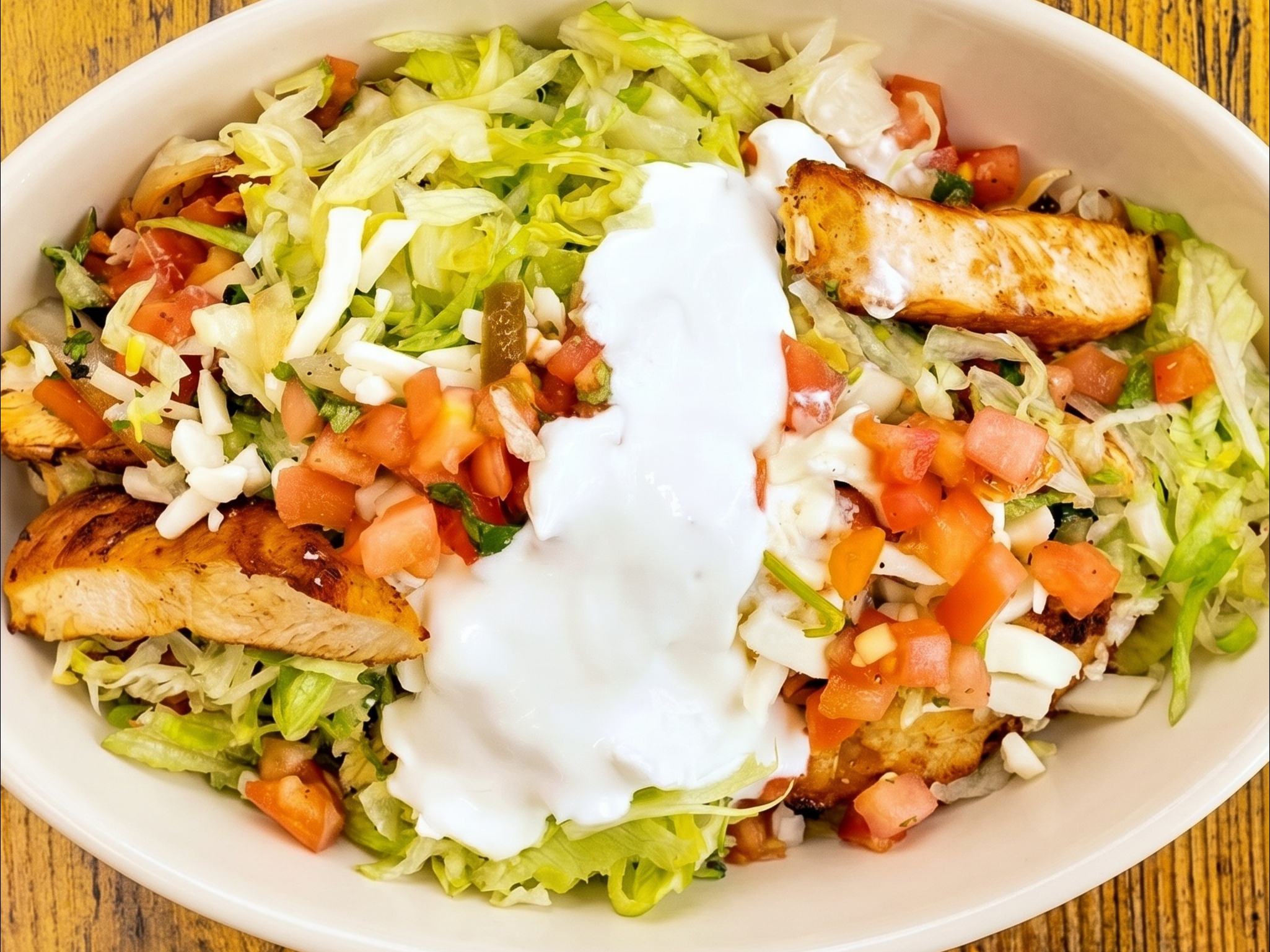 Chicken Burrito Bowl.