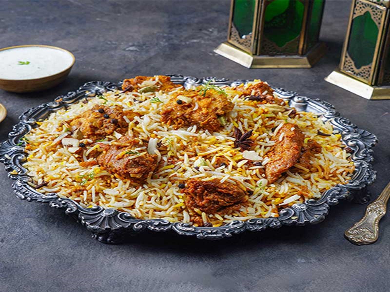 Chicken (boneless) Biryani.