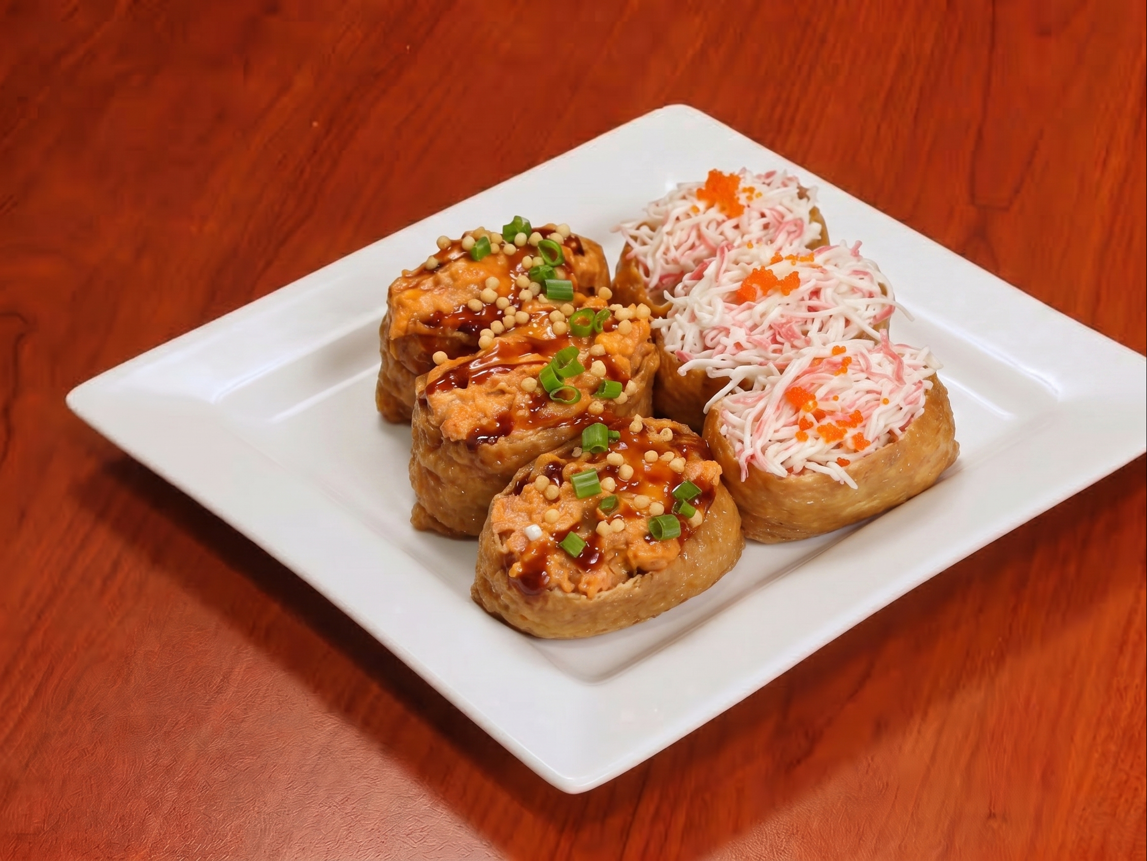 C1 Spicy Ahi Bomb+Crab Salad Inari.