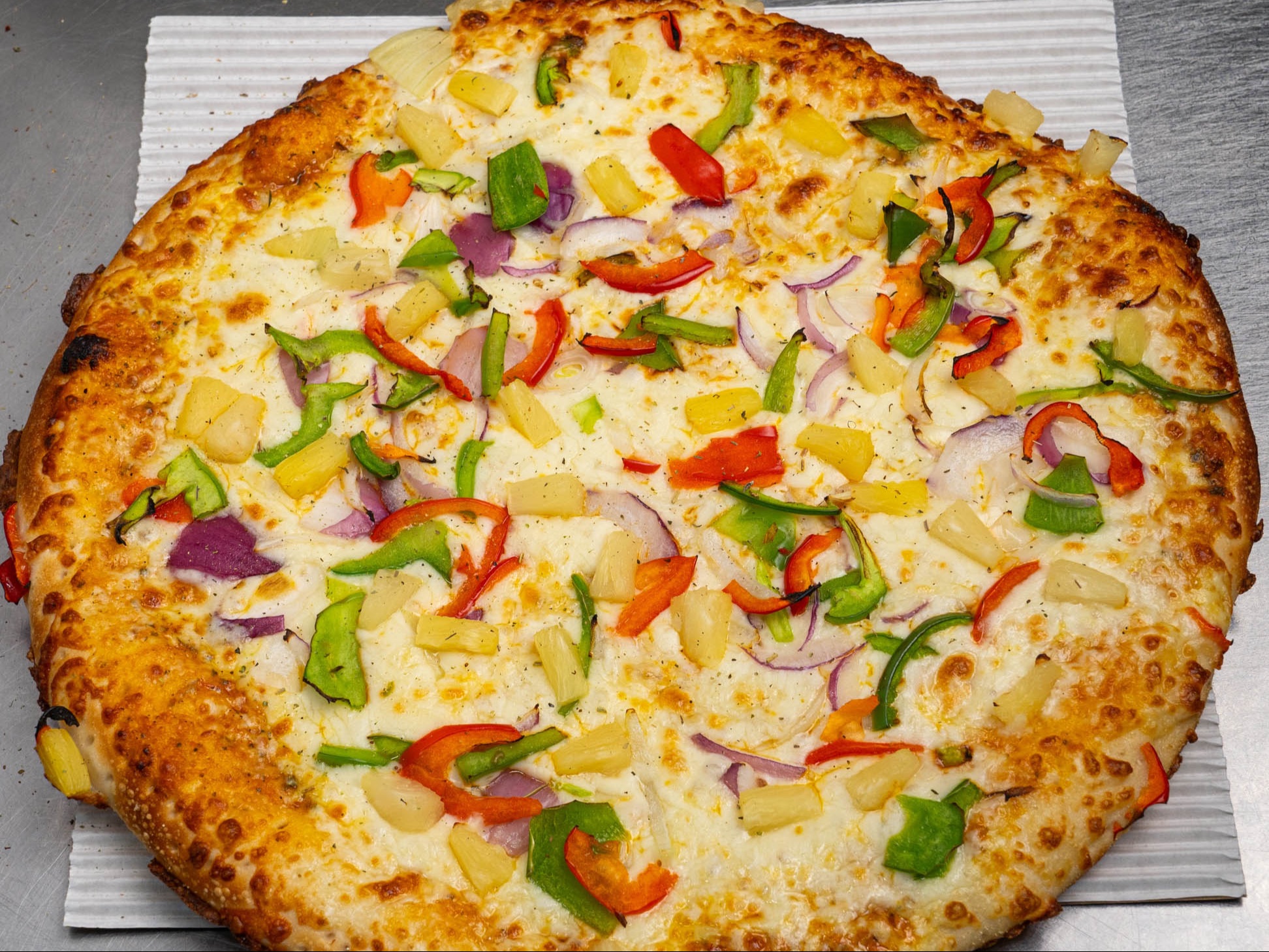 Pineapple Masala Pizza.