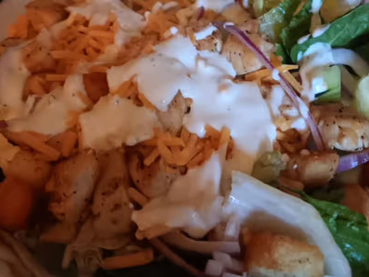 Fried Chicken Salad.