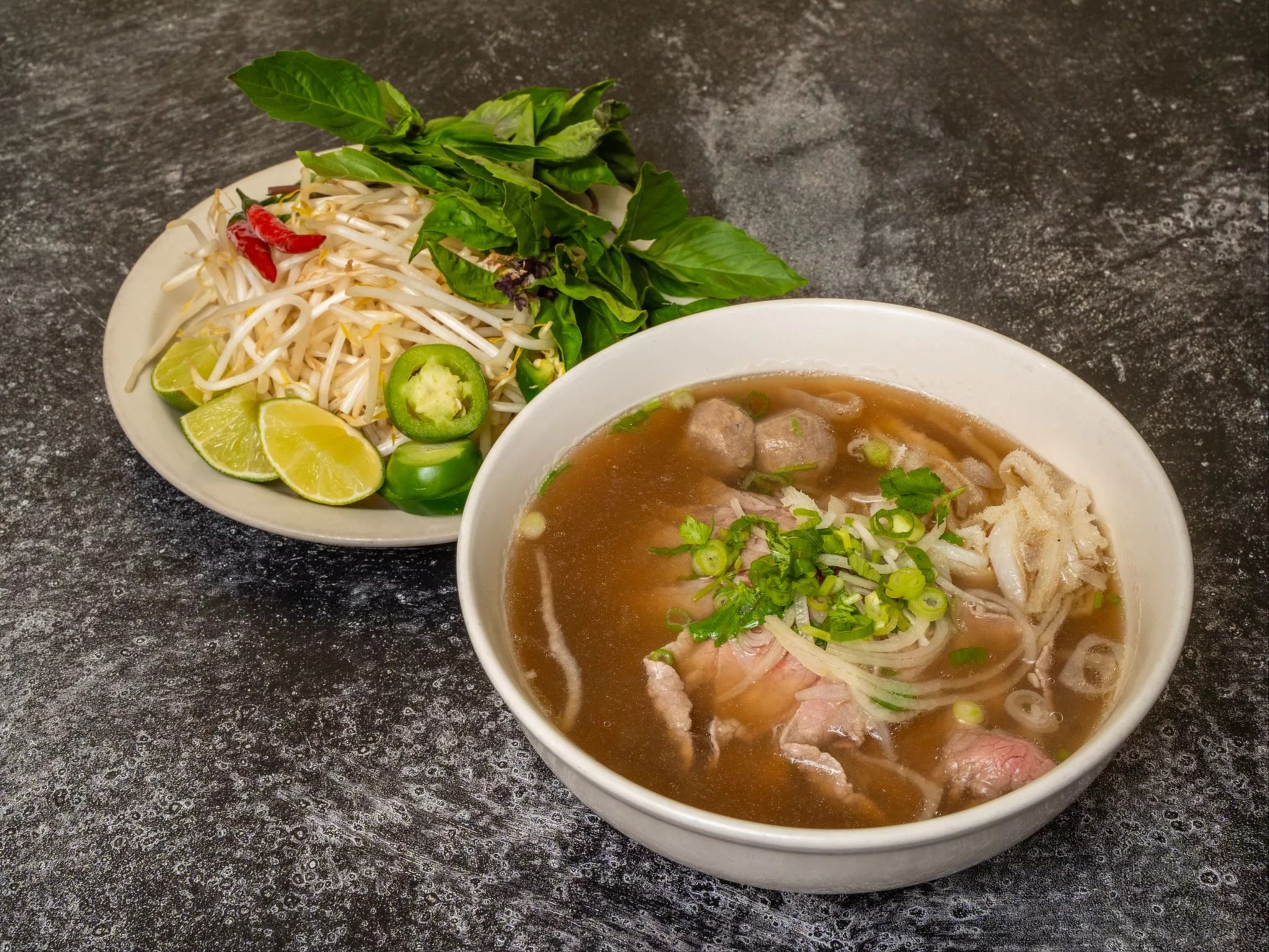 Pho Steak,Meat Ball.