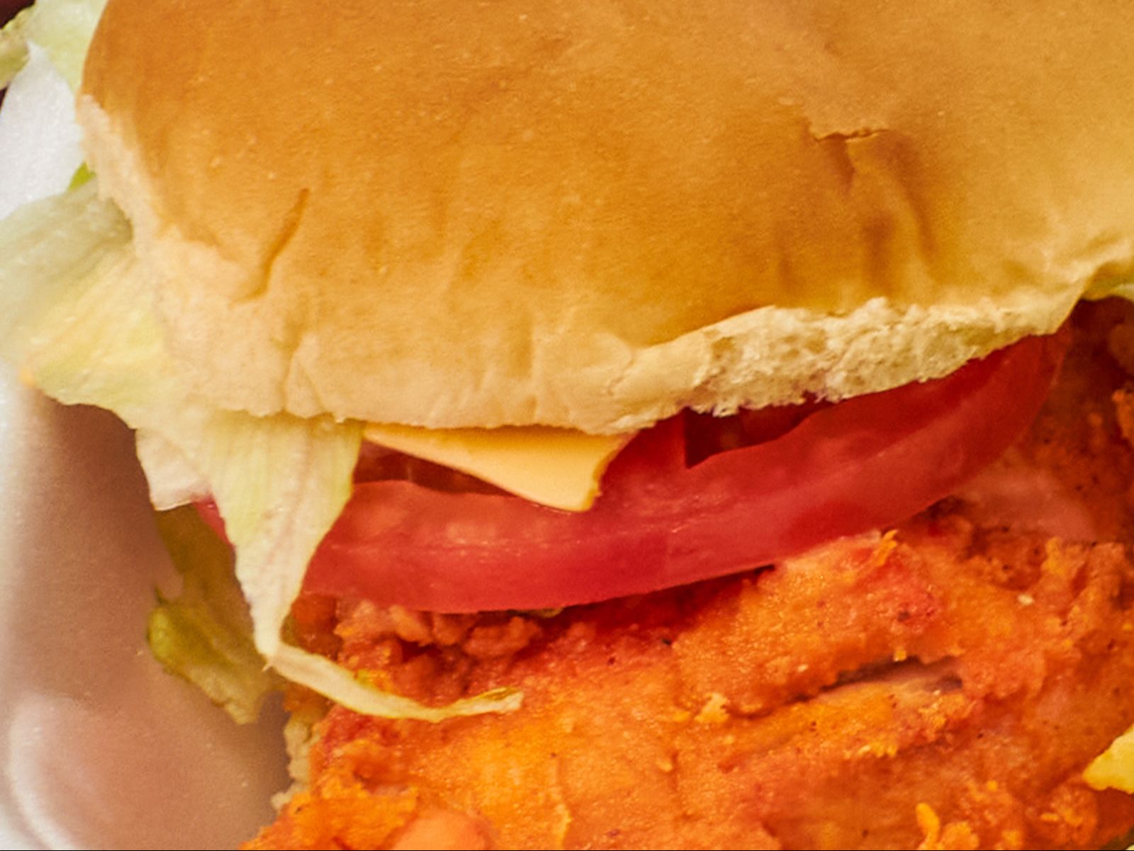 Chicken burger  W/fries