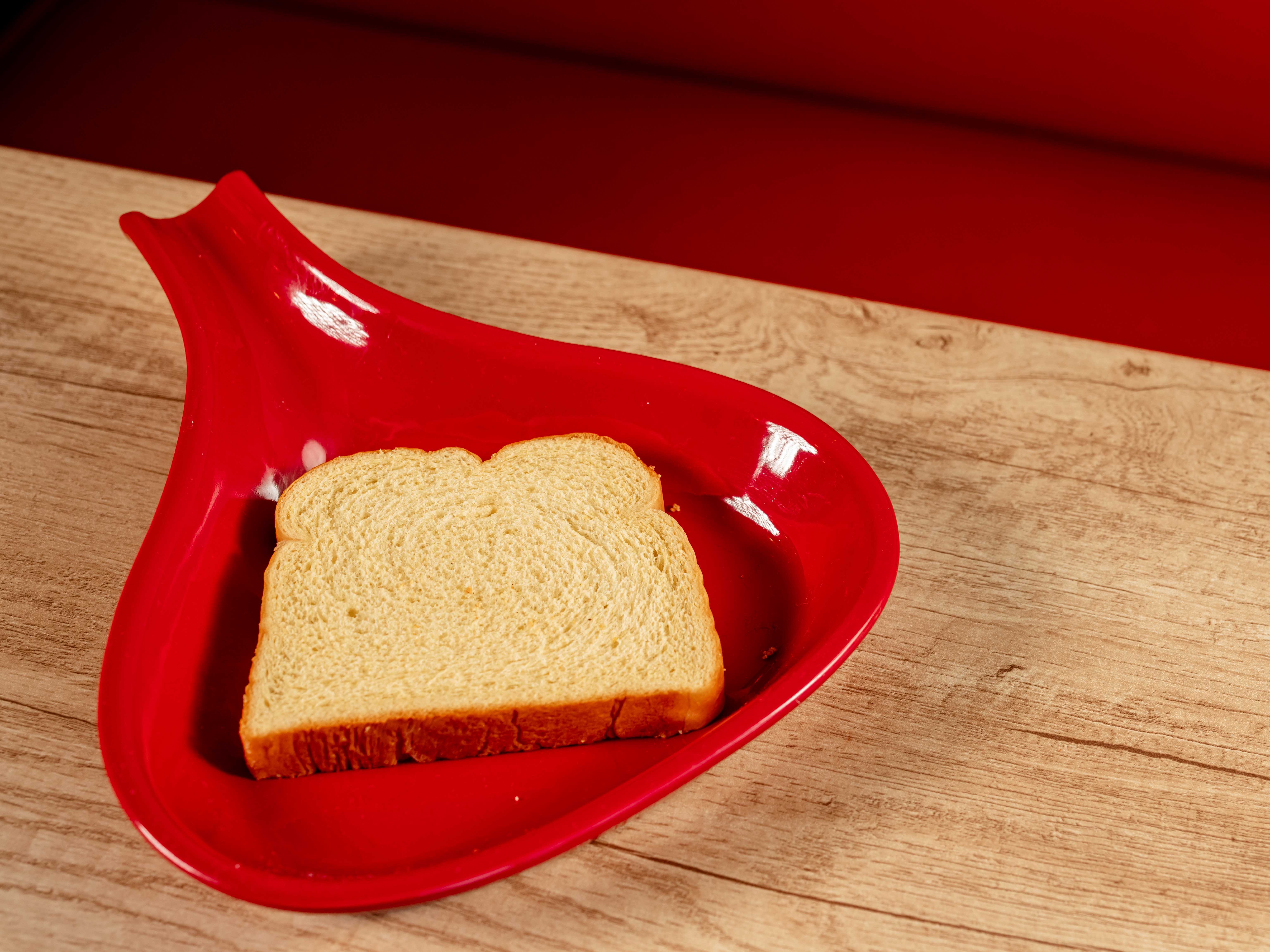 Slice of bread.