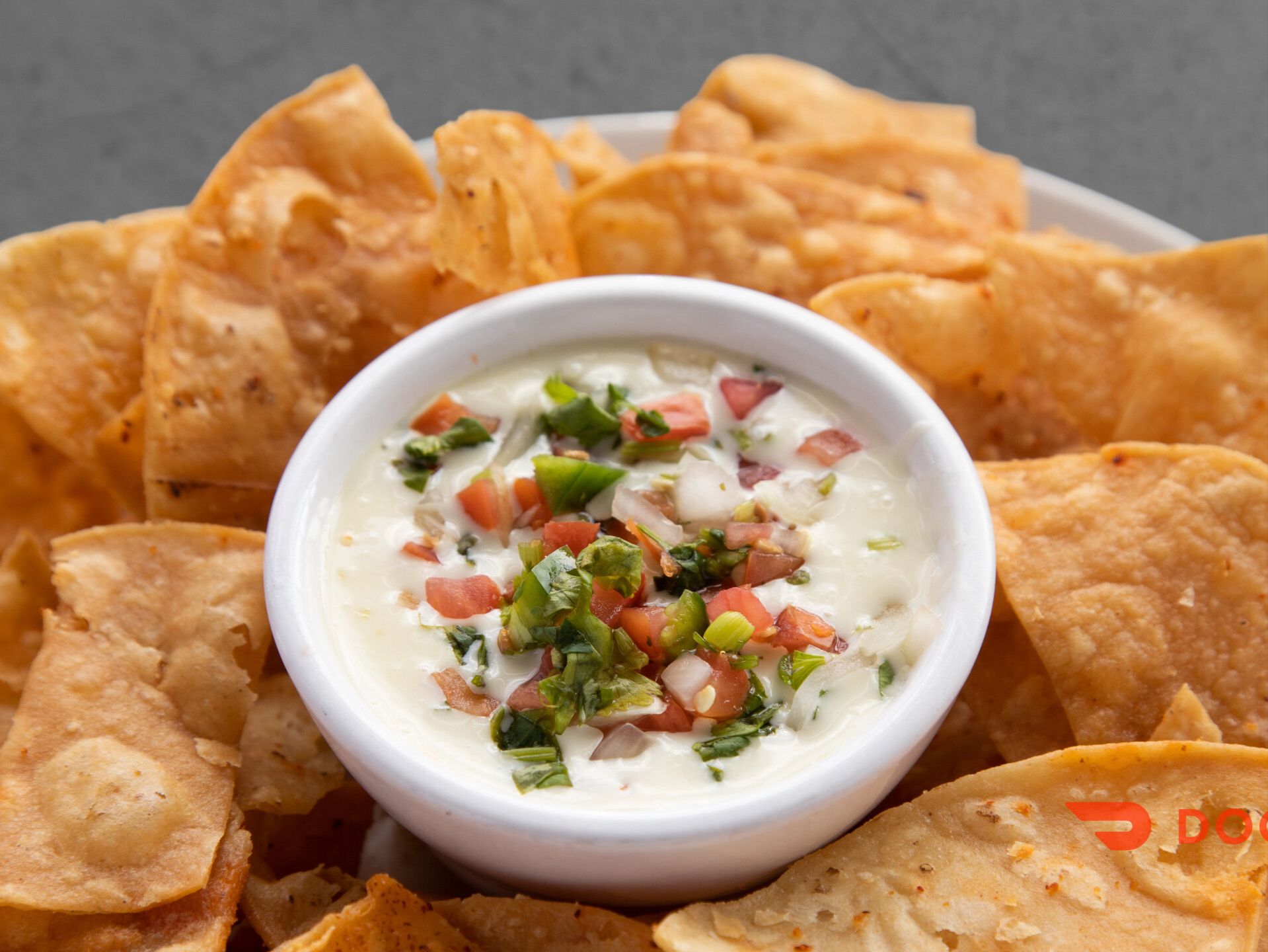Queso Dip & Chips.