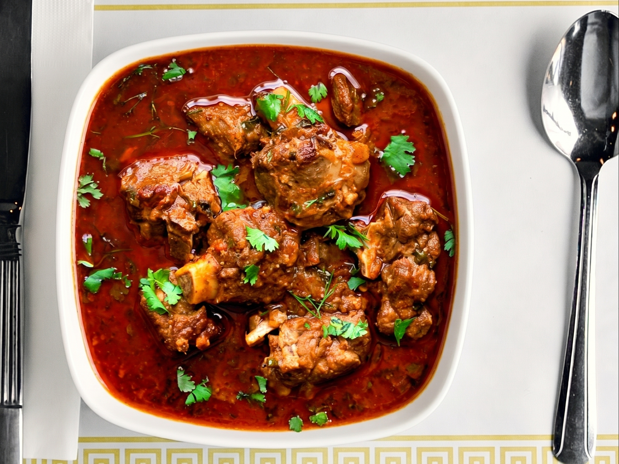 Desi Goat Curry.
