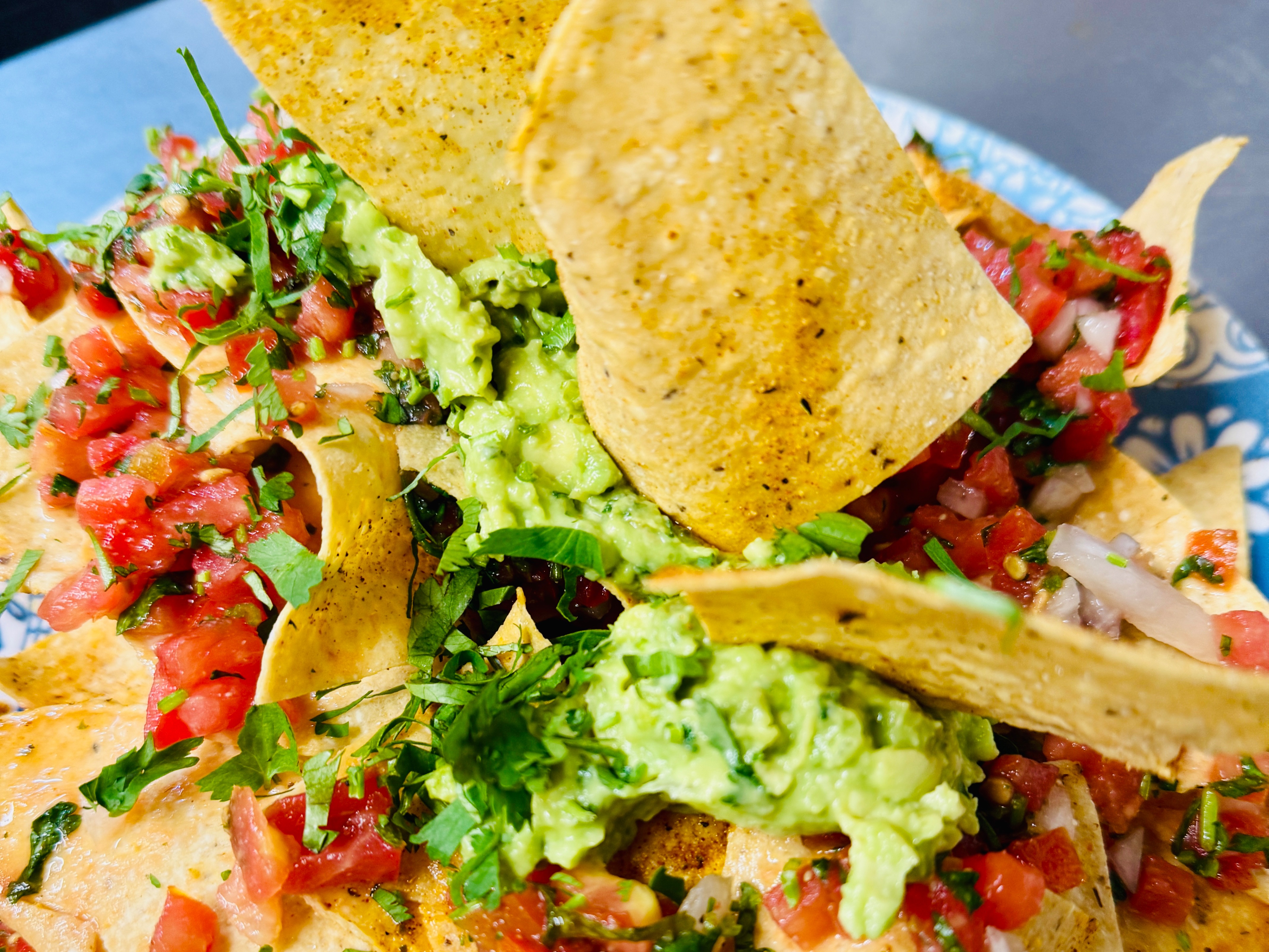Guacamole and Tortilla Chips.