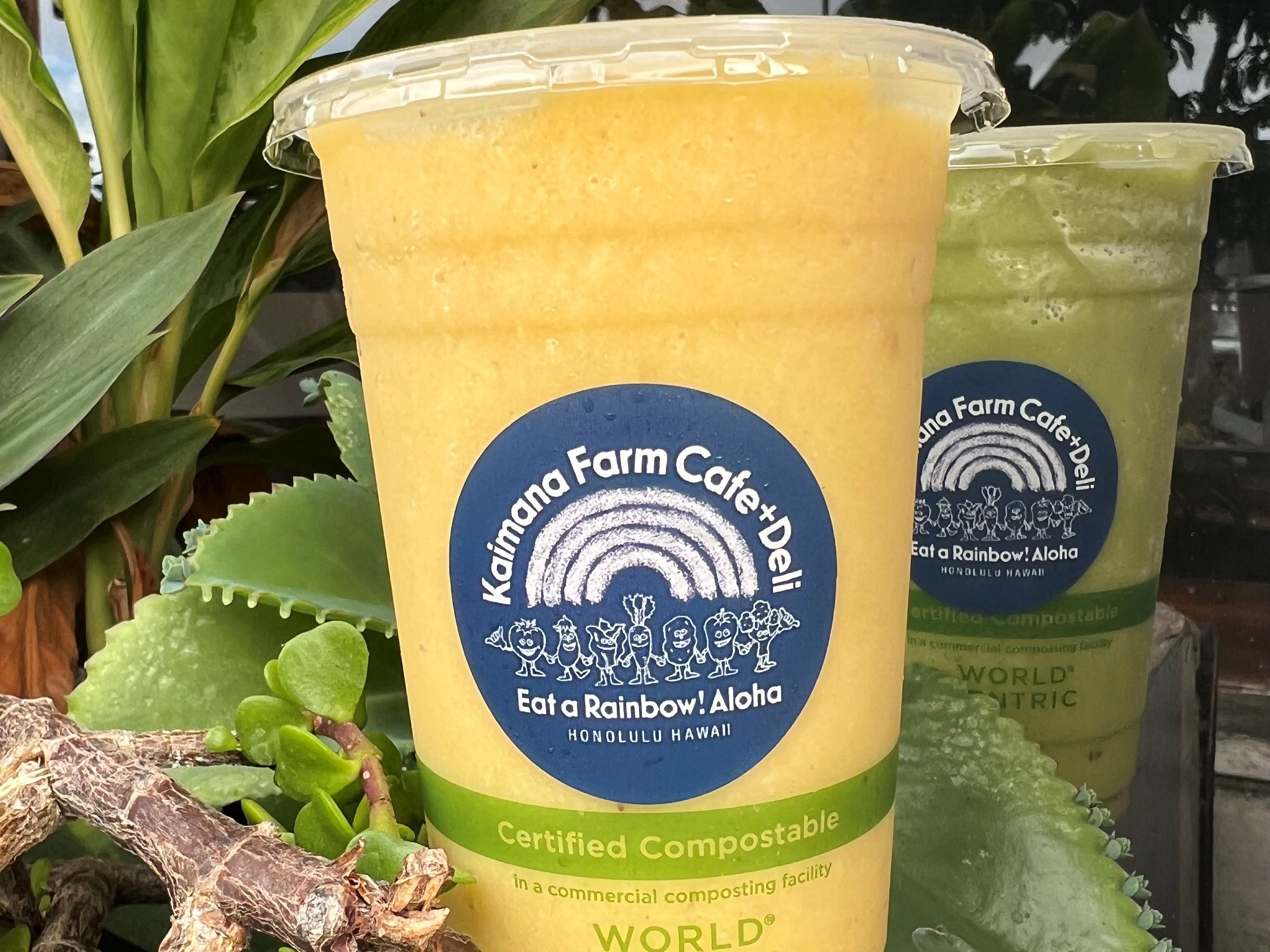 Mango Banana Smoothie.