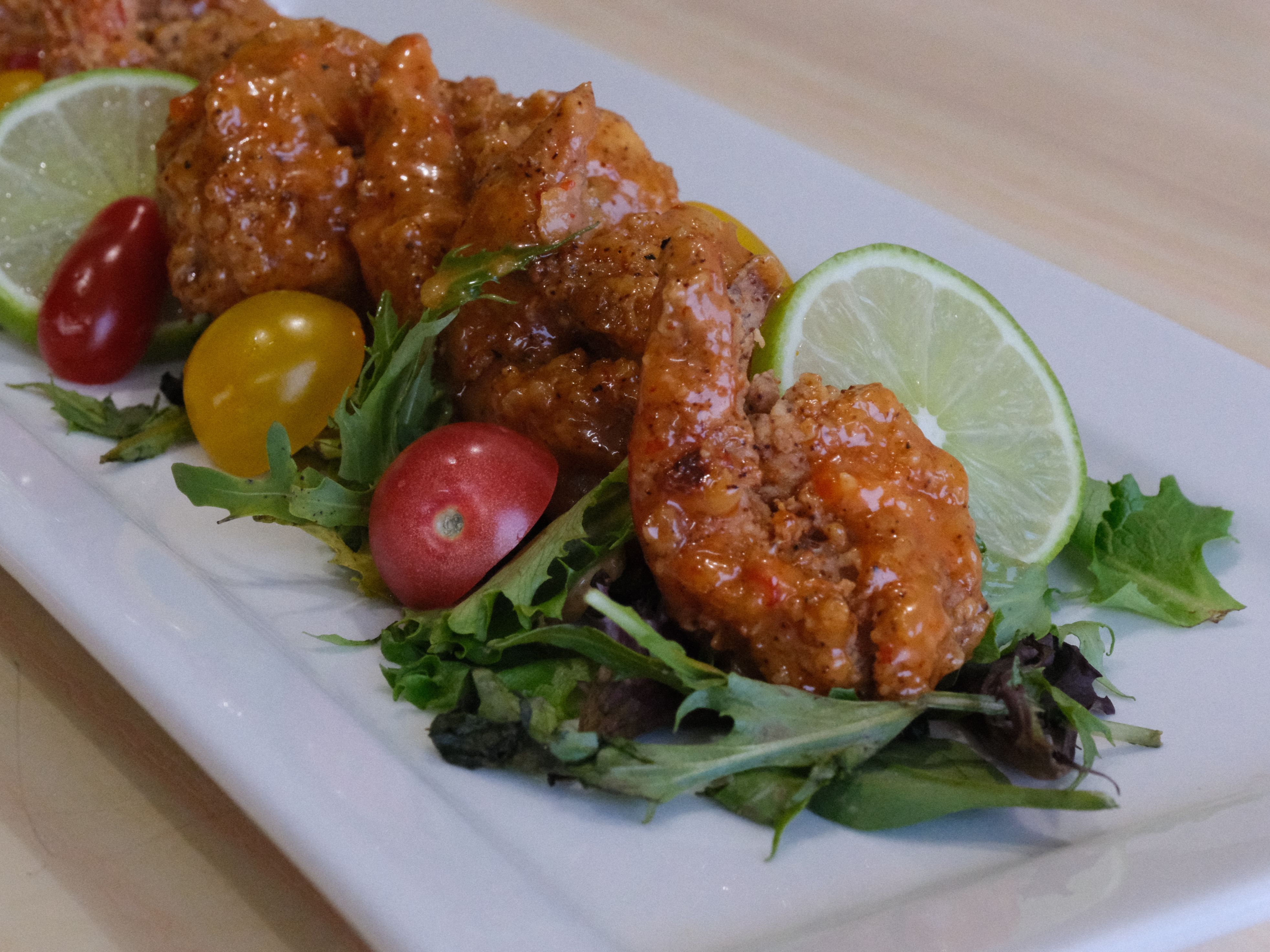 Spicy Shrimp Symphony.