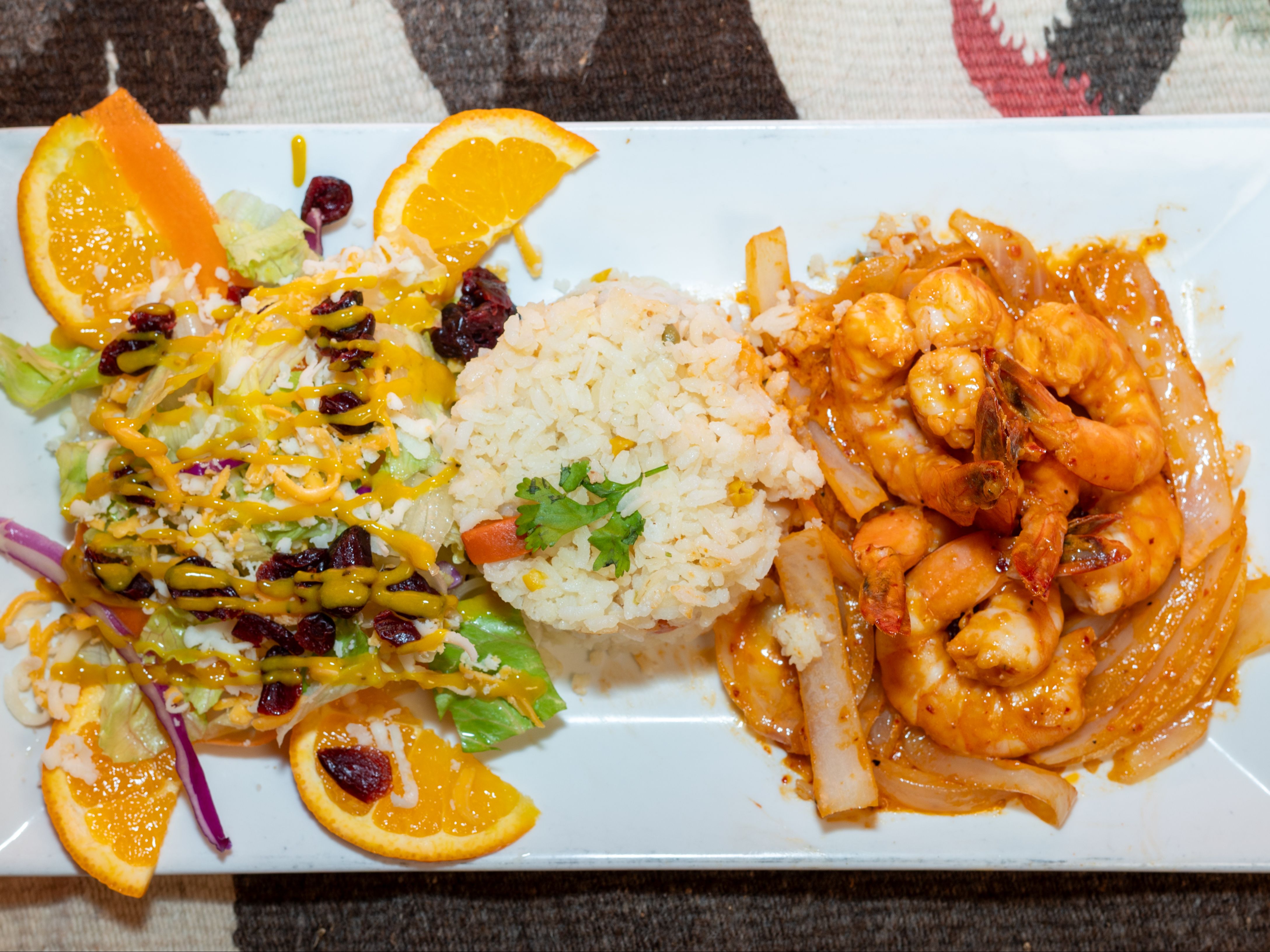 Camarones Zarandeados.