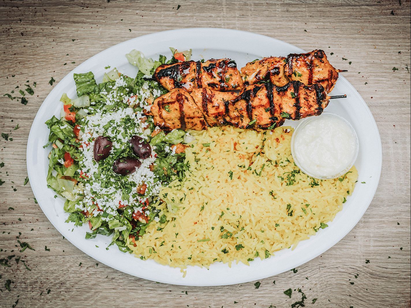 Chicken Kabob Platter