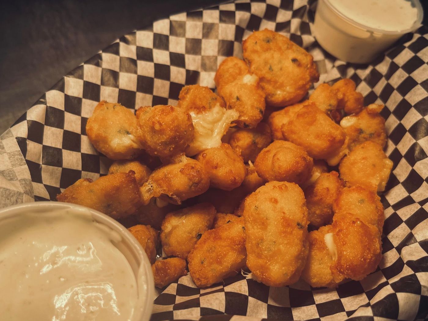 Garlic Cheese Curds.