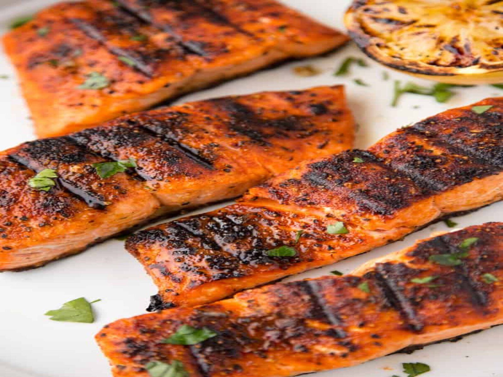 Grilled Salmon Fish.