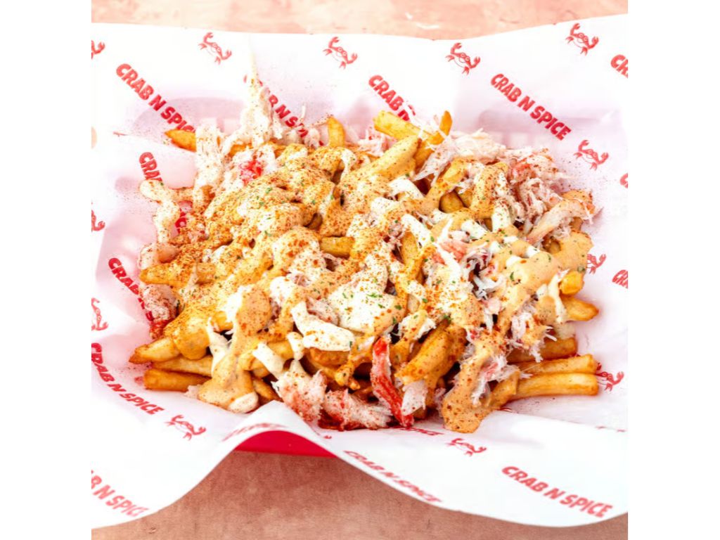Fries with Crab Meat.