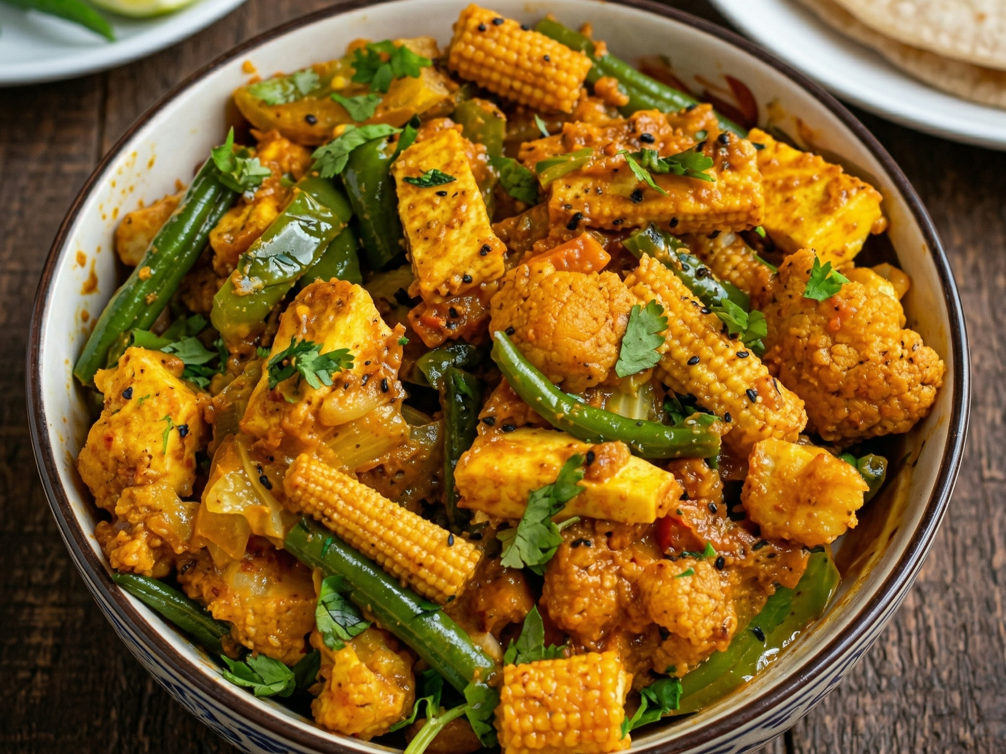 Achari Vegetables.