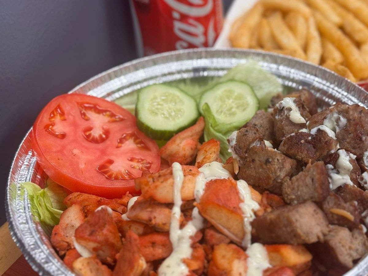 Combo Over Rice Meal.