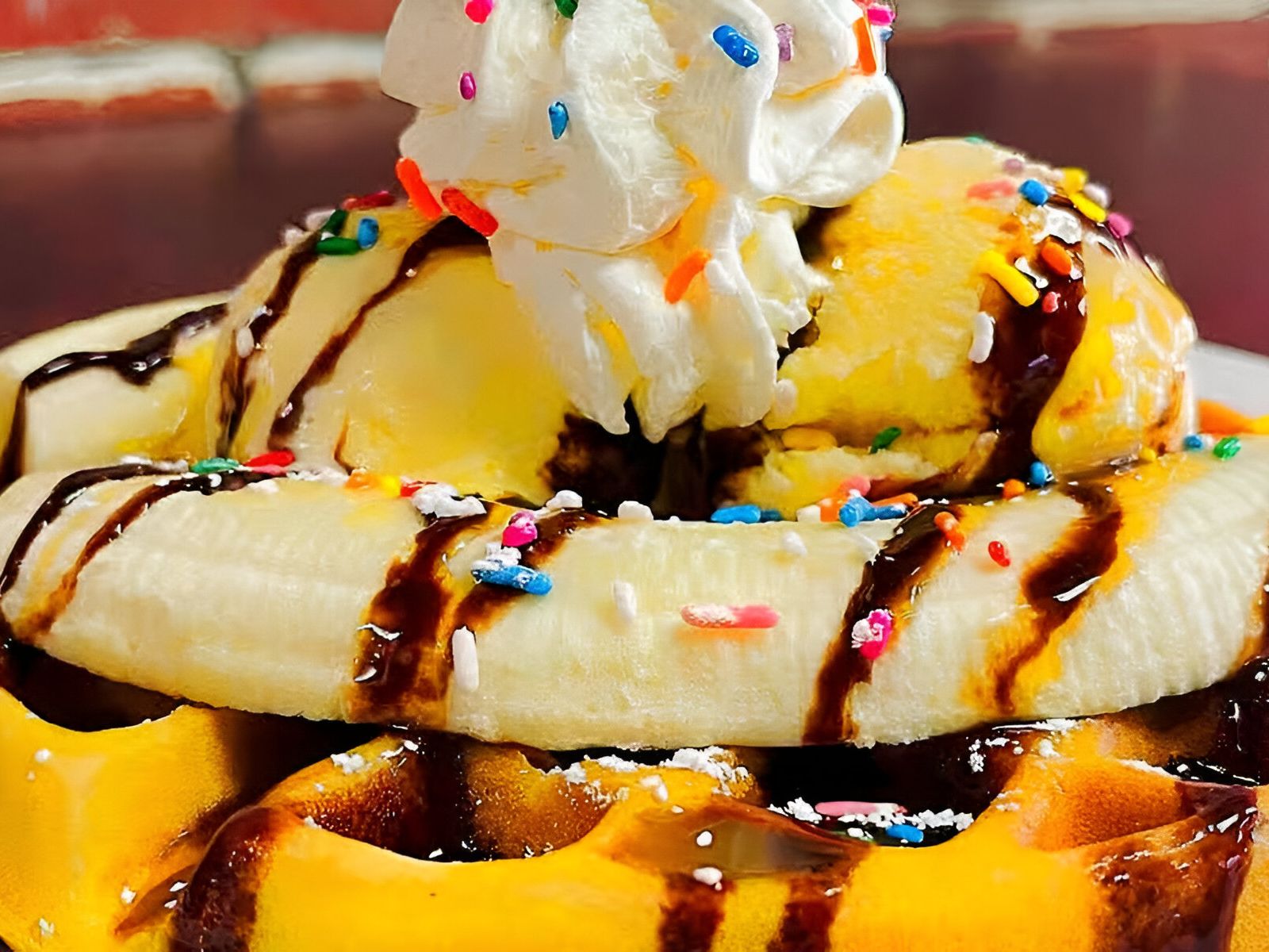 Ice Cream Sundae Waffle.