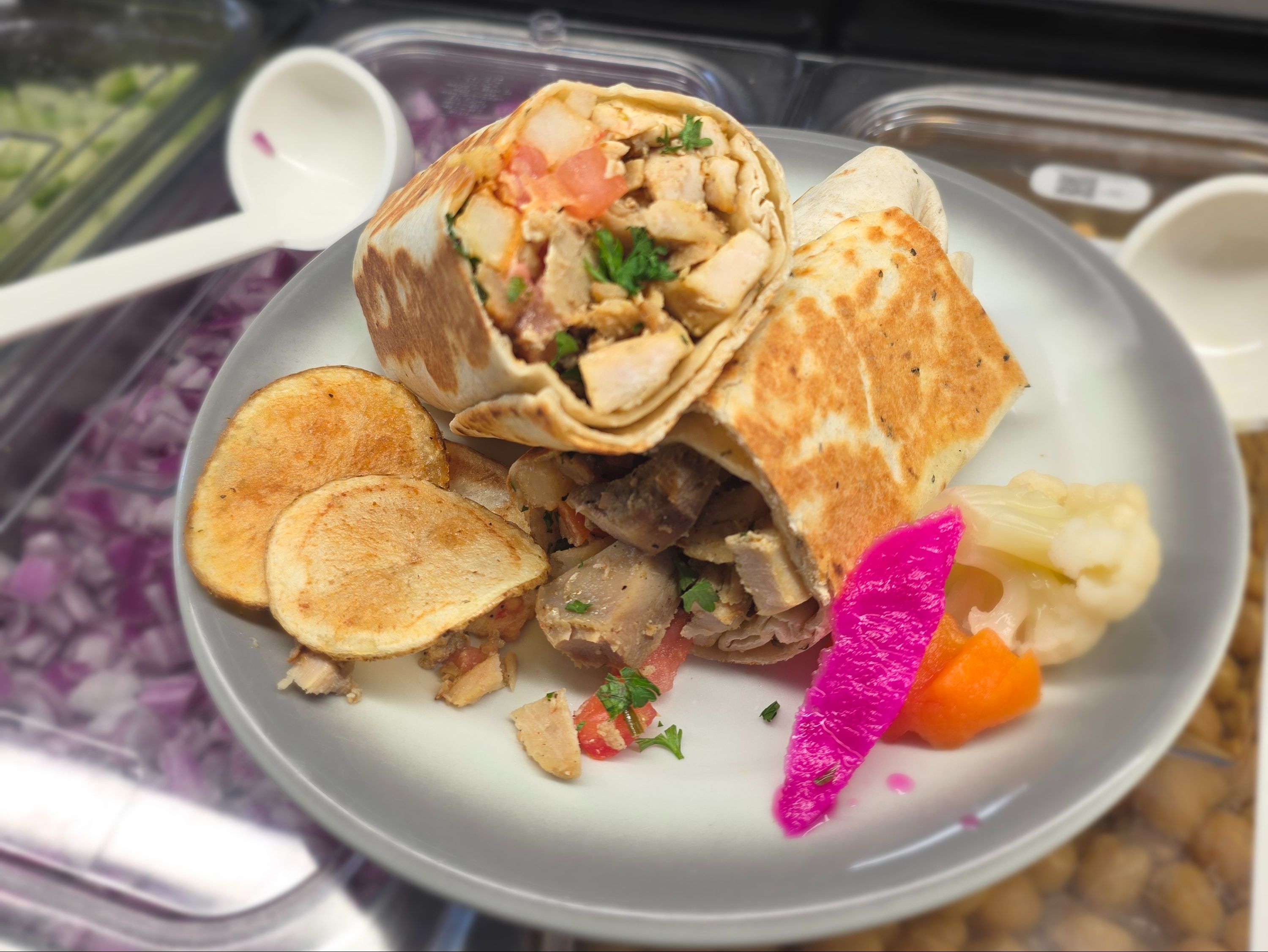 Mixed Shawarma Wrap.