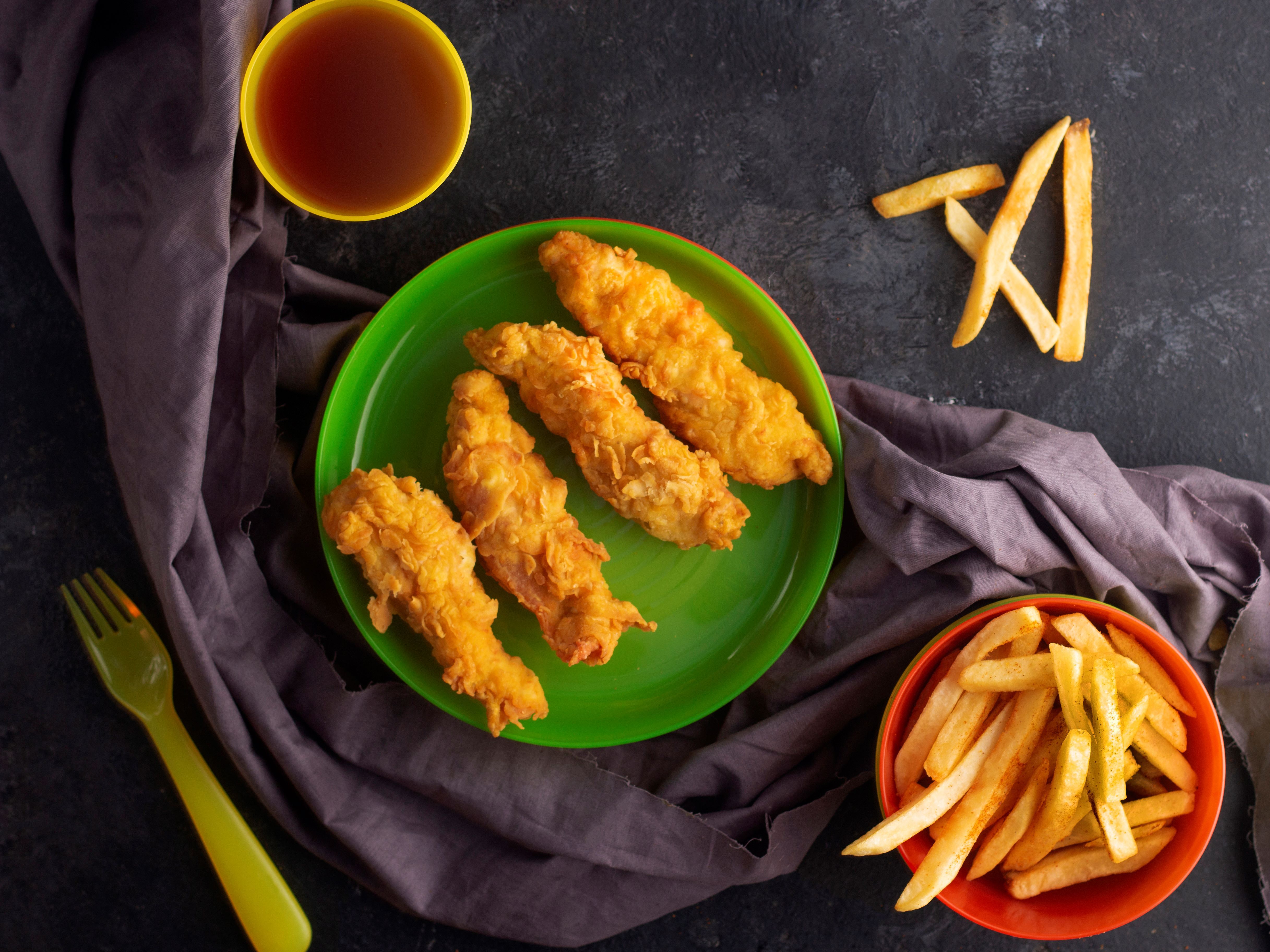 Chicken Strips & Fries.