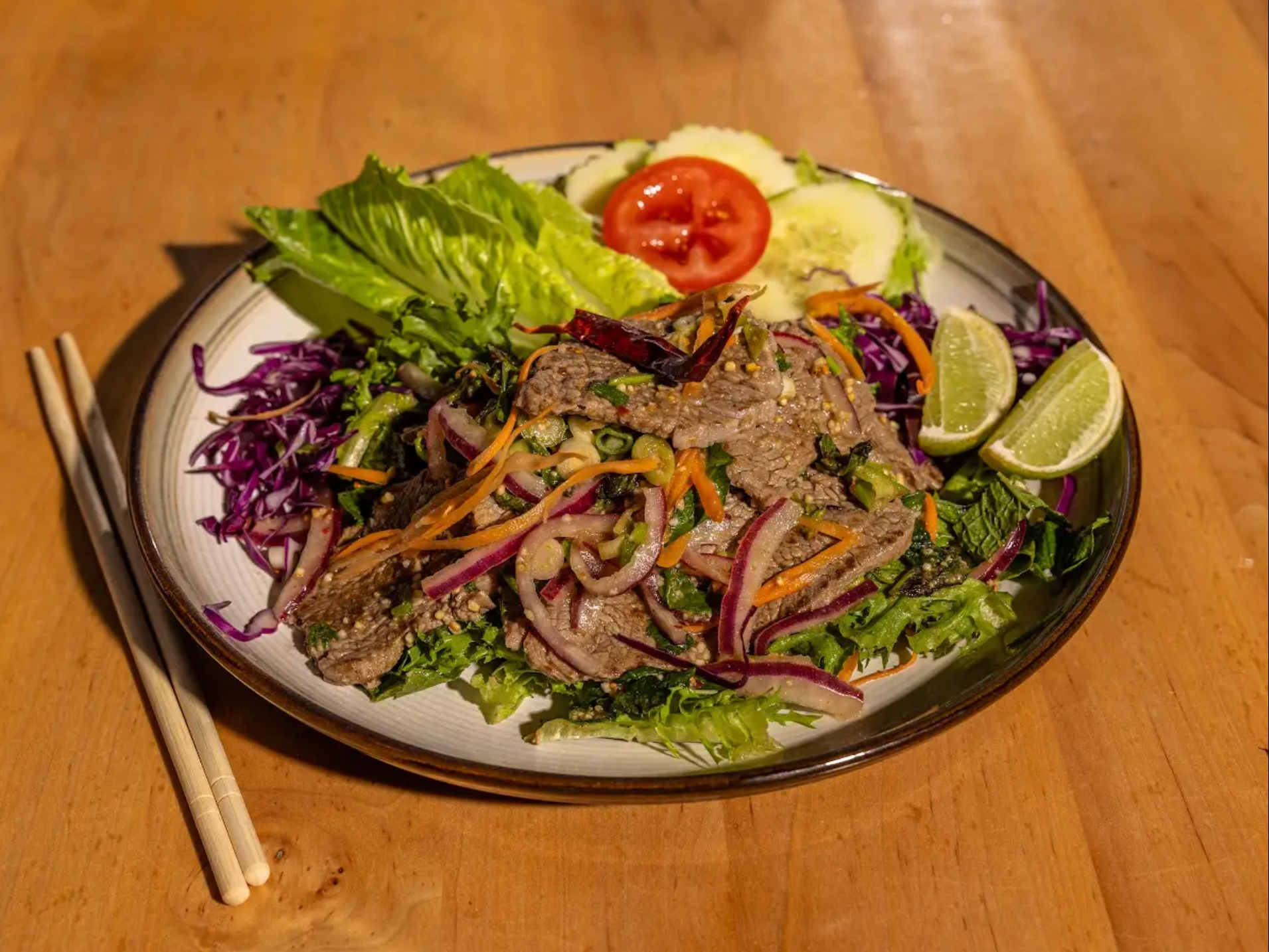 Ribeye Steak Salad (Nam Tok)