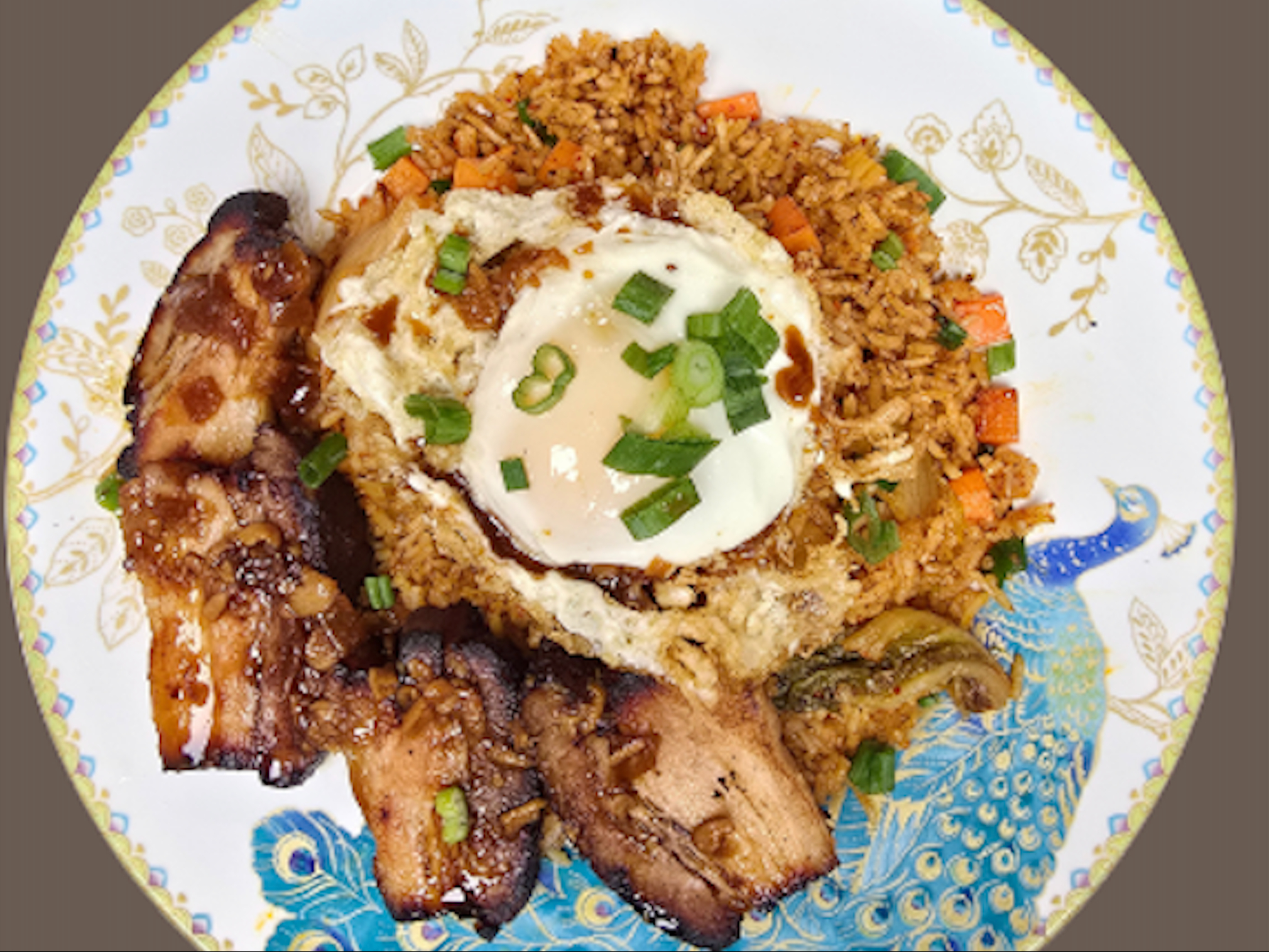 Kimchi Fried Rice W/ PorkBelly