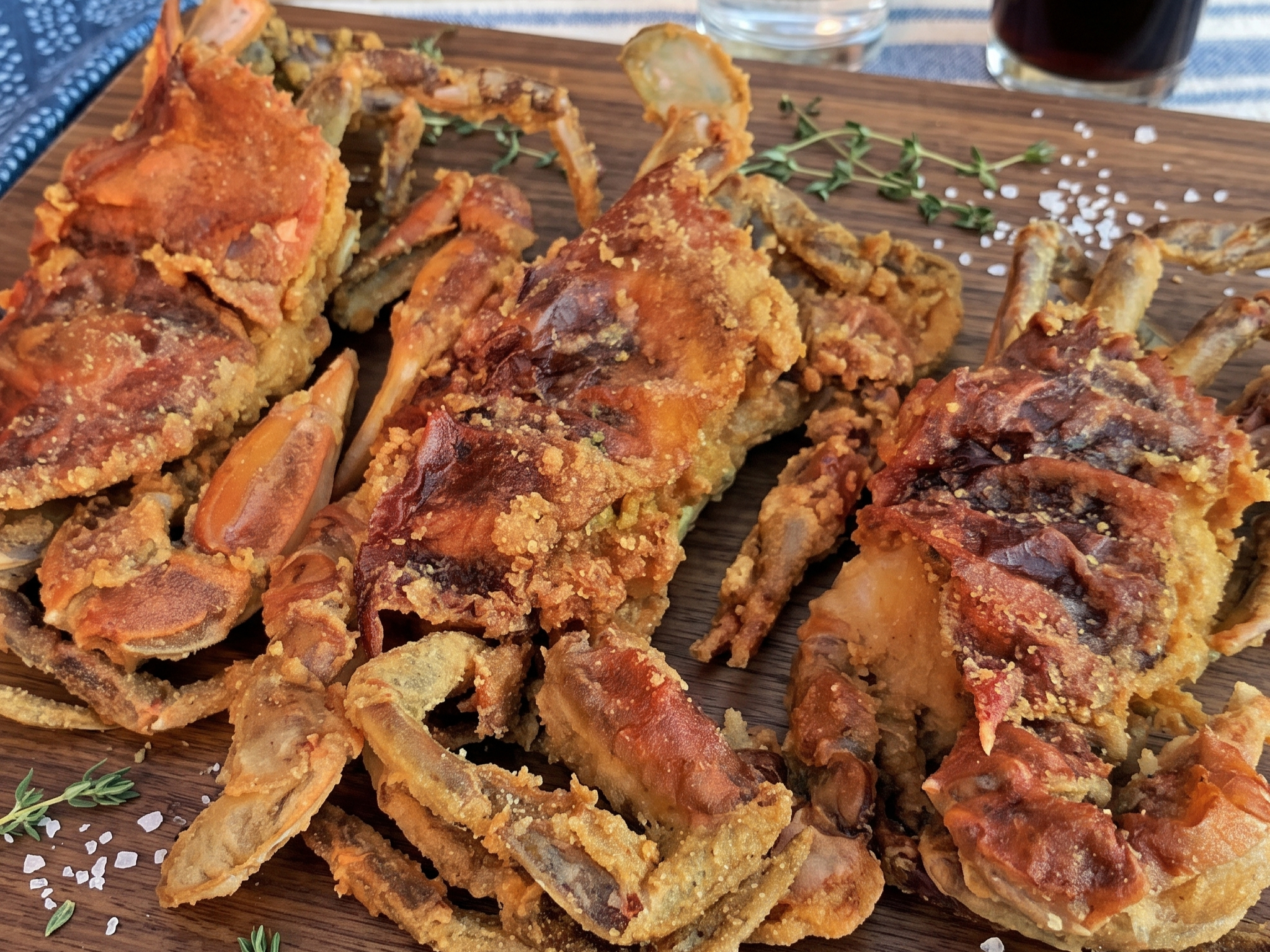 #41 Softshell Crab Platter.