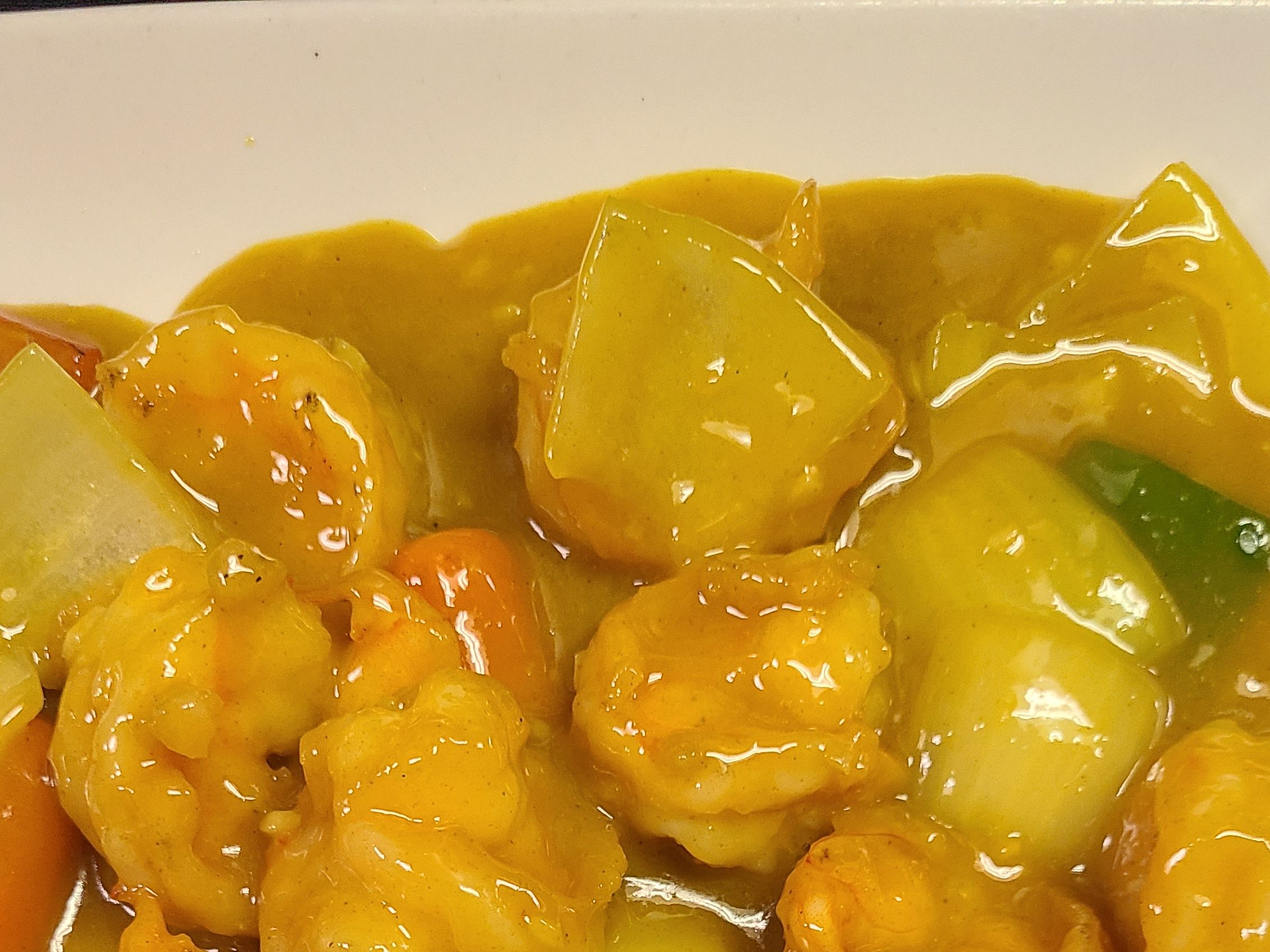 Curry Shrimp.