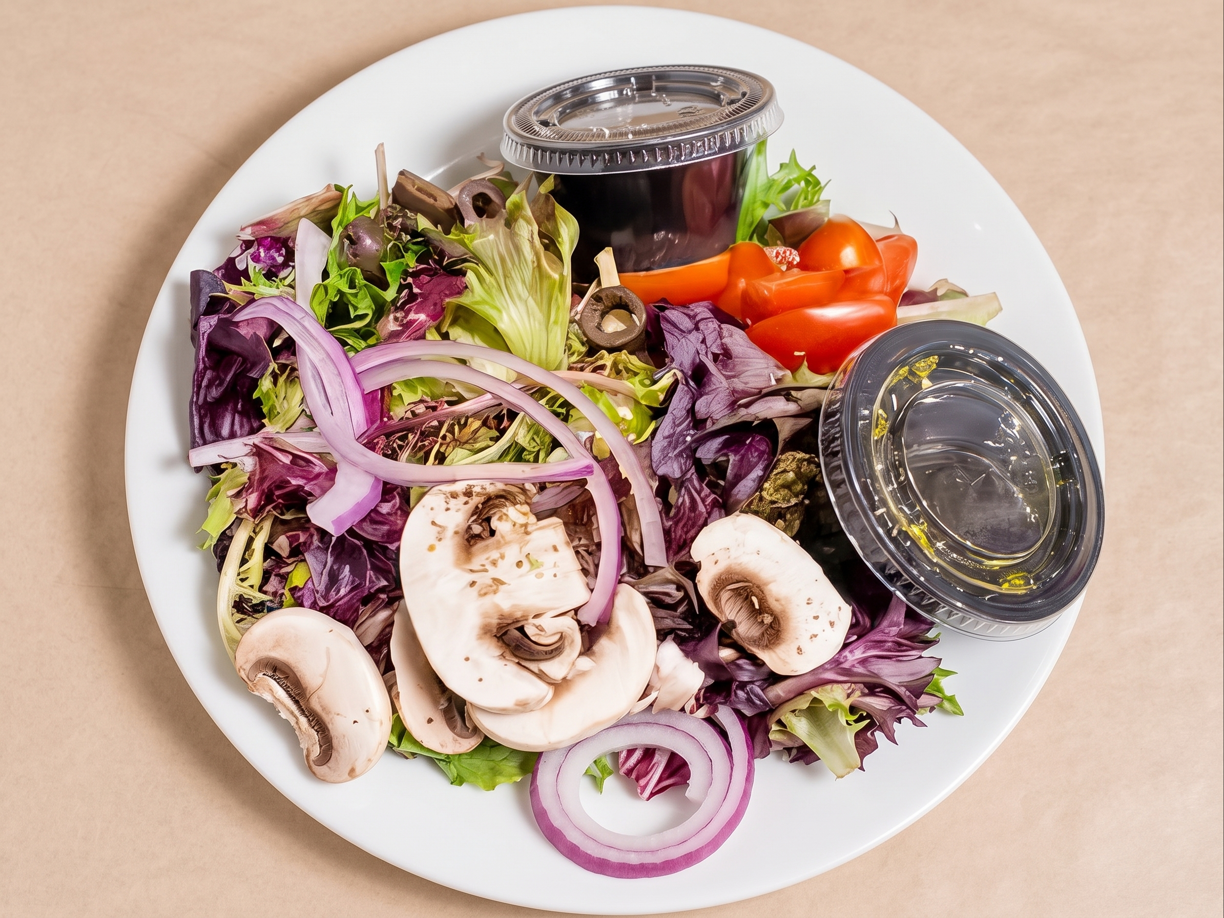 Baby Greens Tray.