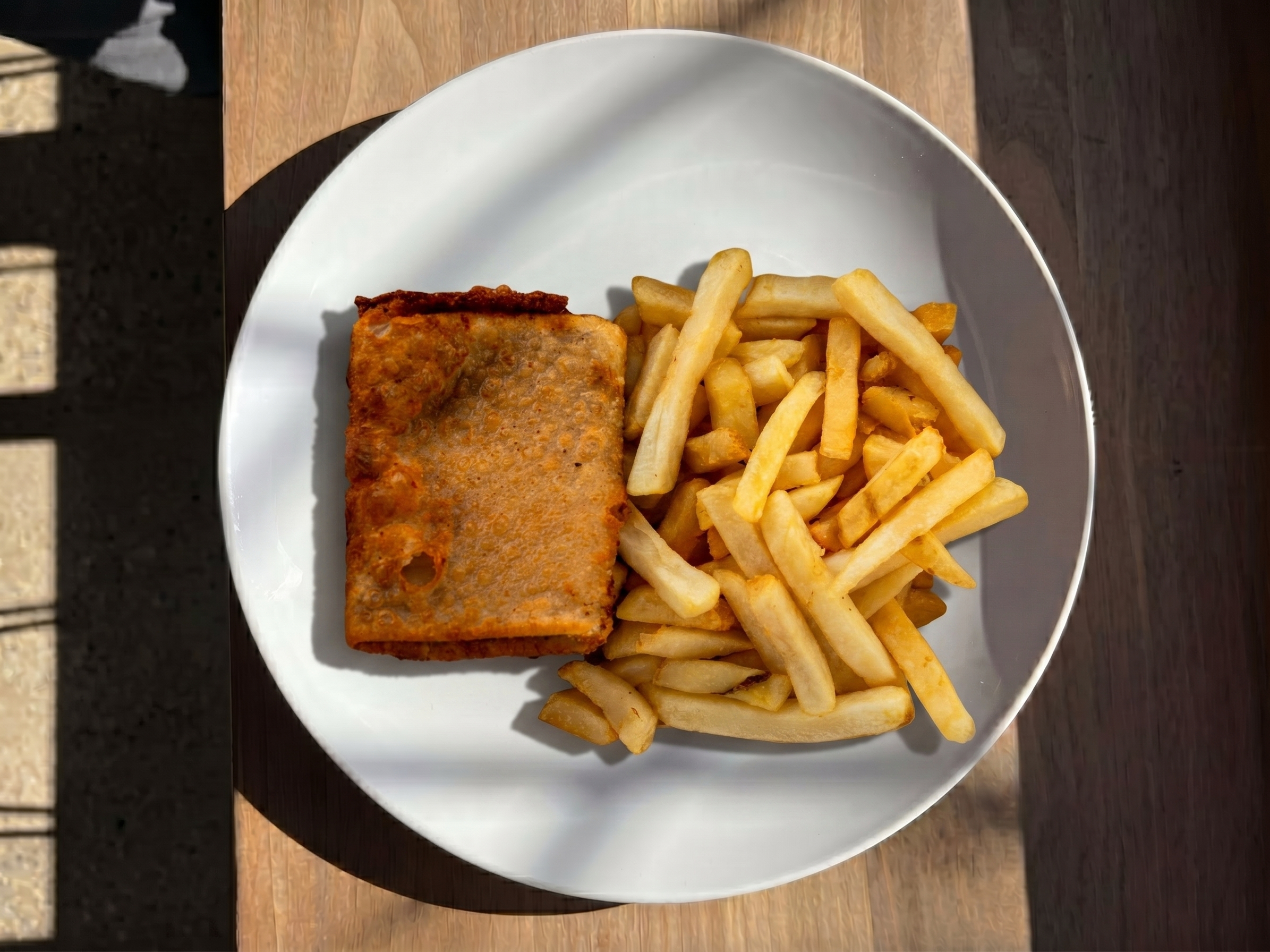 1 Pizza Puff With Fries.