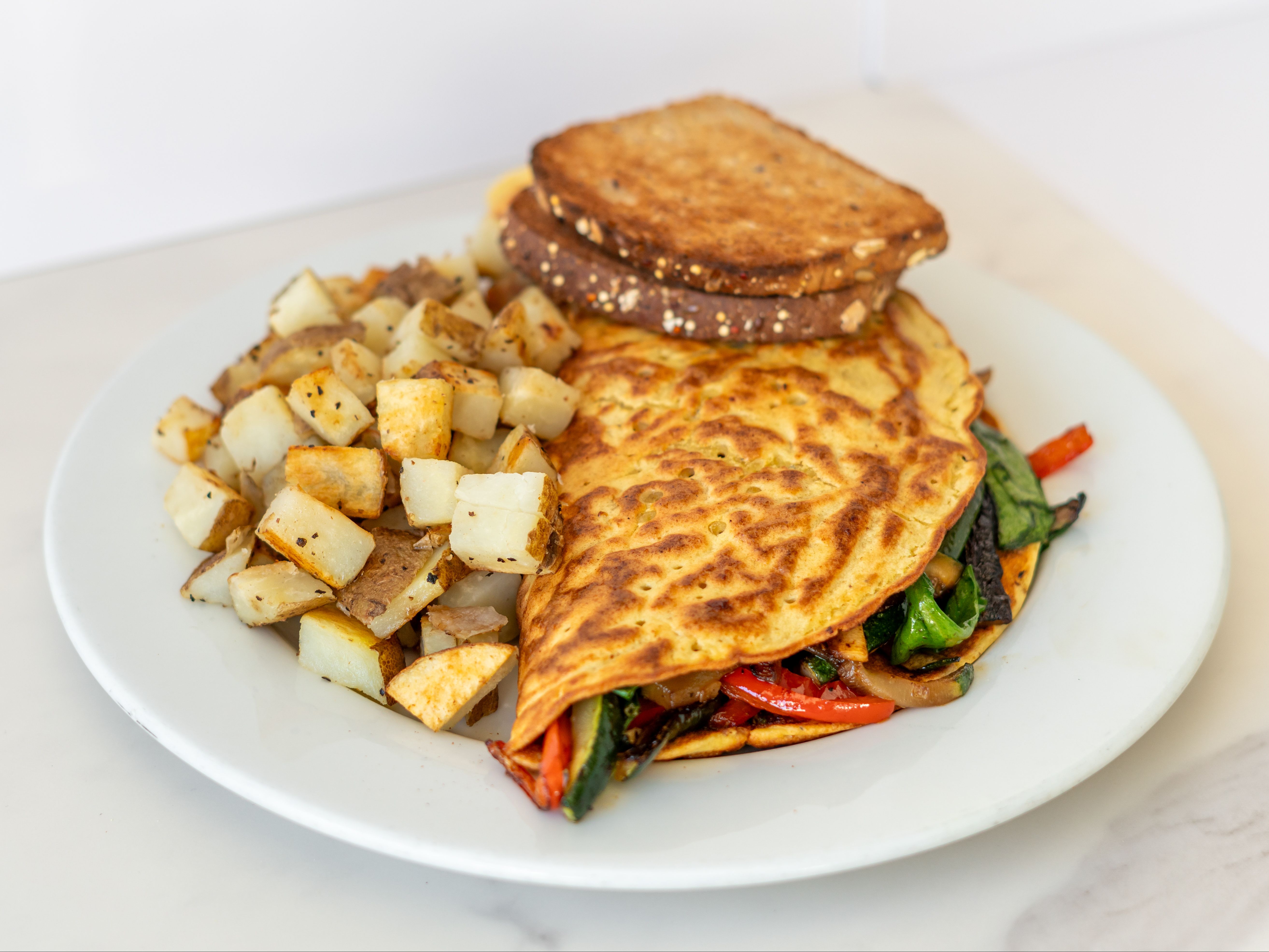 Roasted Veggie Omelette