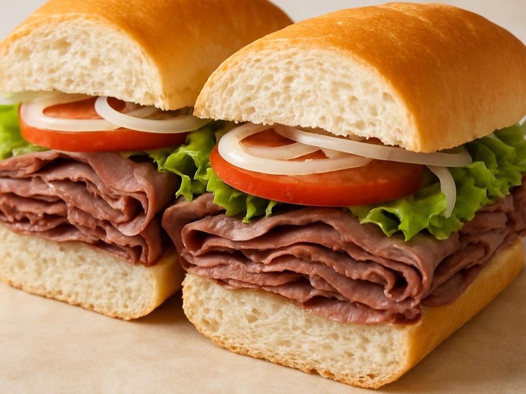 Roast Beef Sub Whole Loaf Bread.