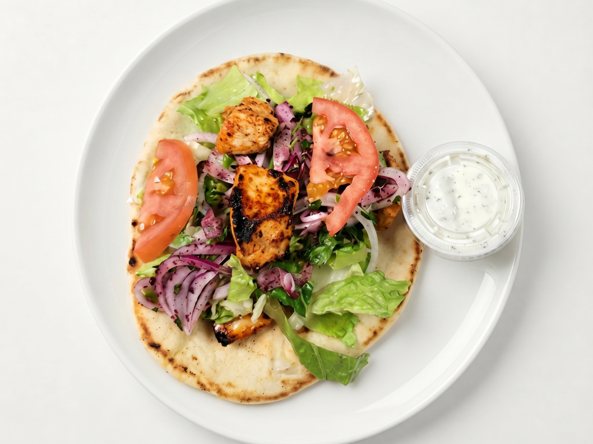 Chicken Shish Kebab Sandwich.