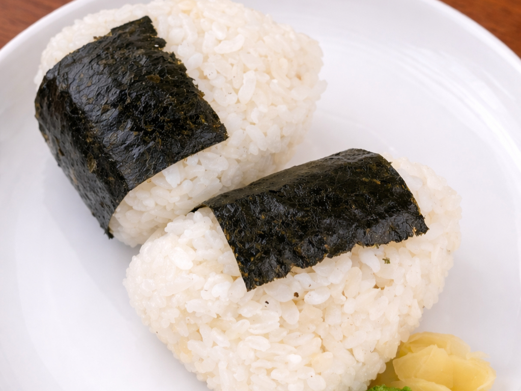 Spicy Shrimp Onigiri.