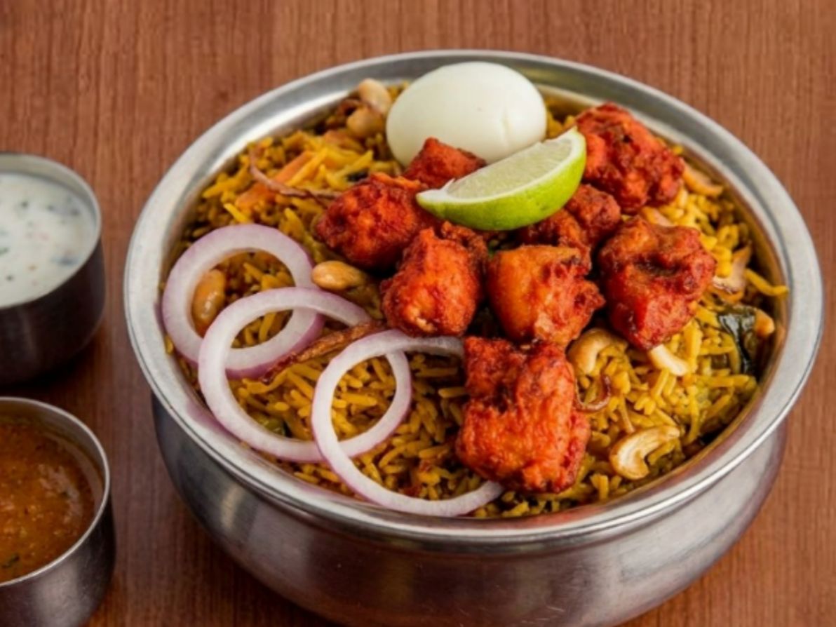 Chicken 65 Biriyani.