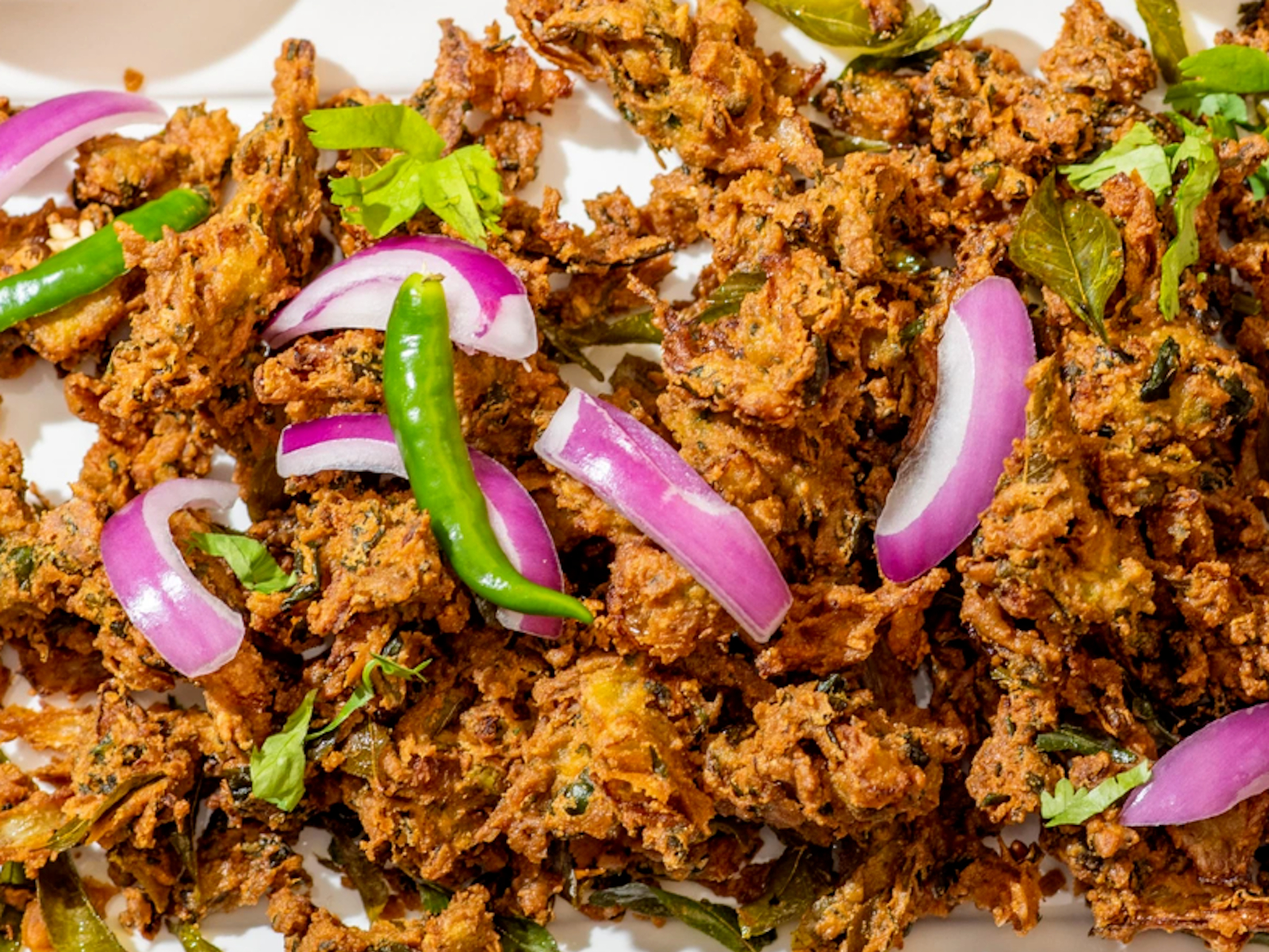 Onion & Spinach Pakkoda.