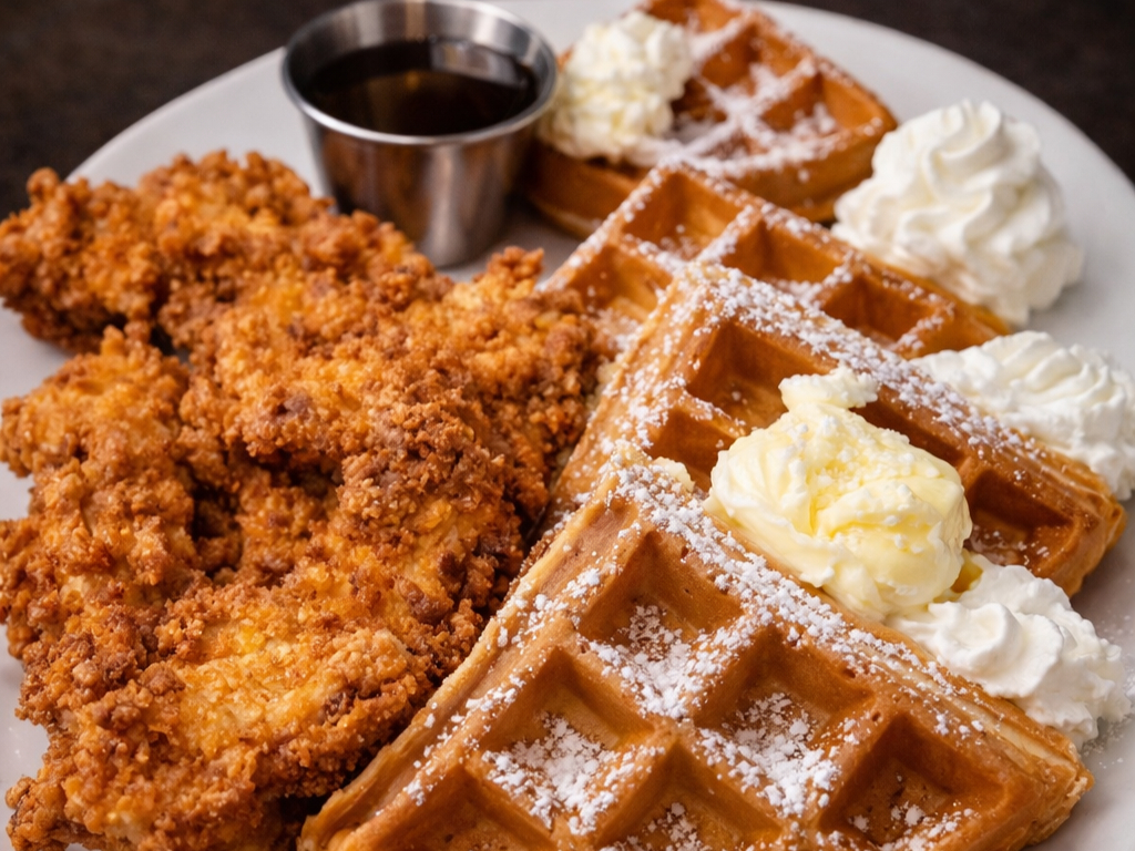Chicken and Waffles.