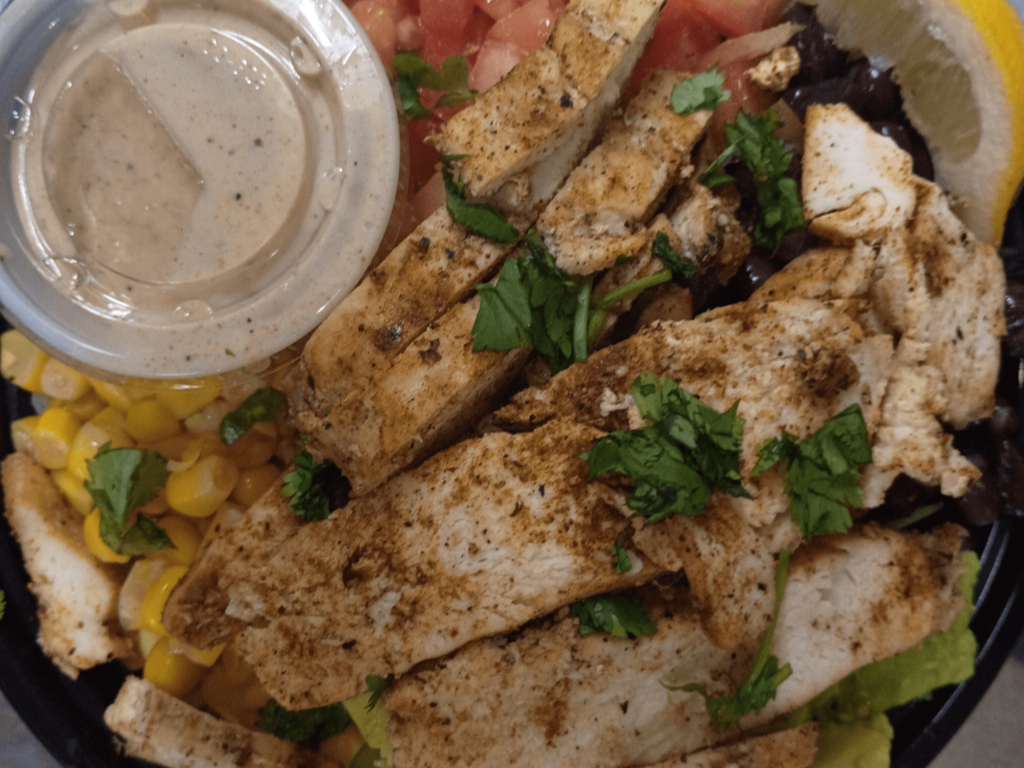 Fajita Bowl W/ Rice.