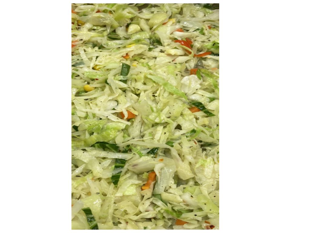 Cabbage full pan.