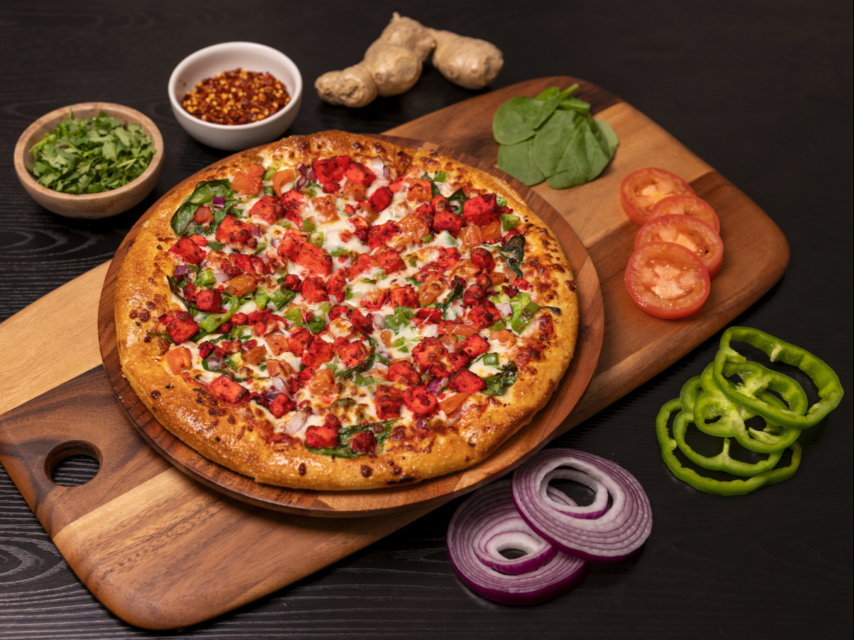 Palak Paneer Pizza.
