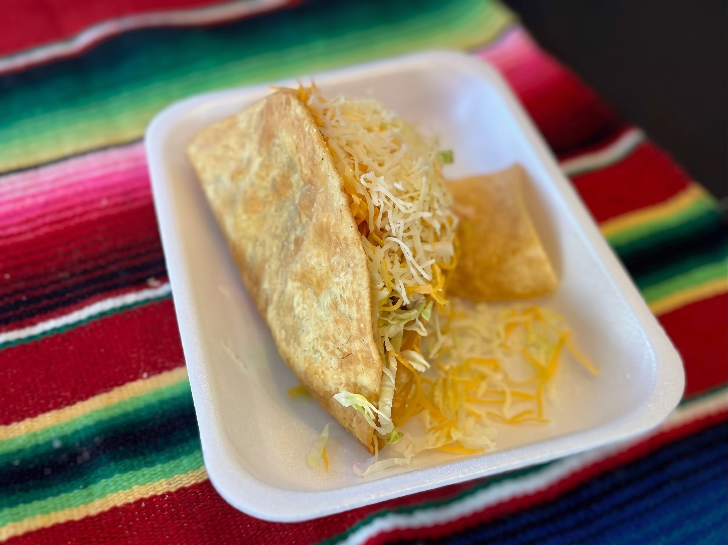 Shredded Beef Taco.