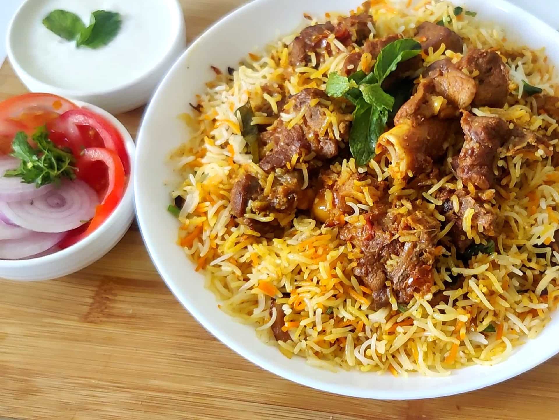 Goat Biryani.