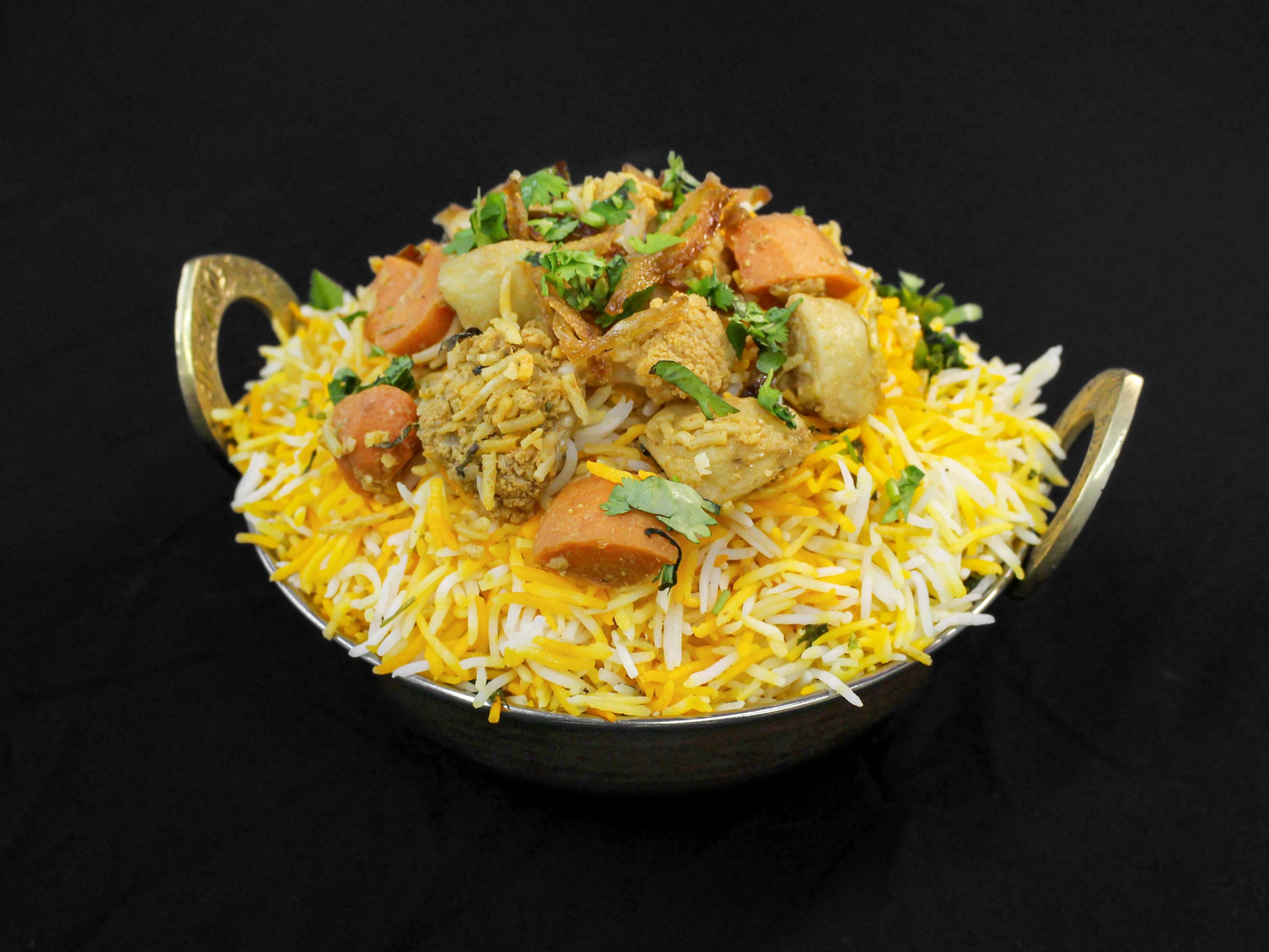 Hyderabadi Veg Dum Biryani.