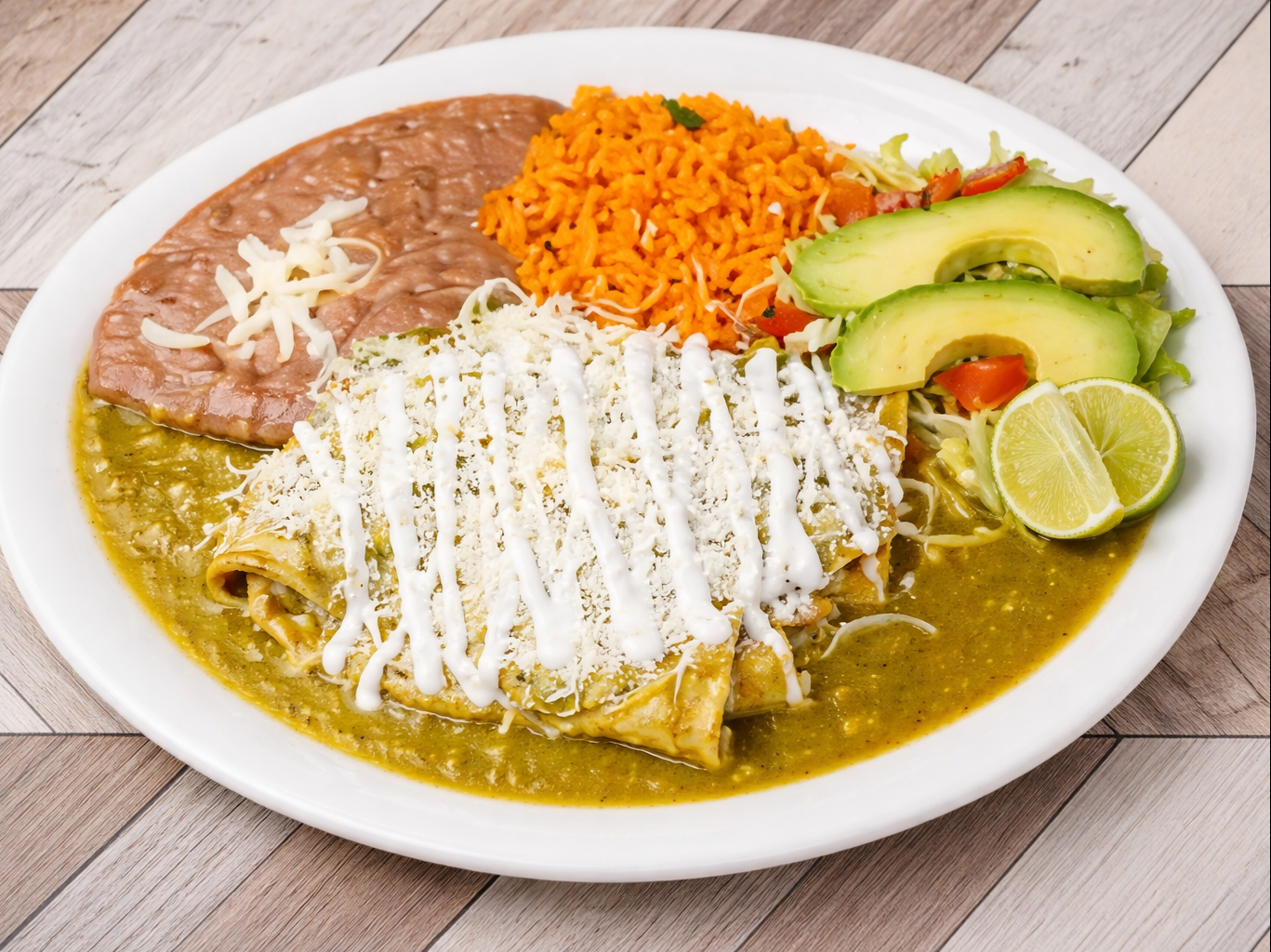 Enchiladas Suizas.